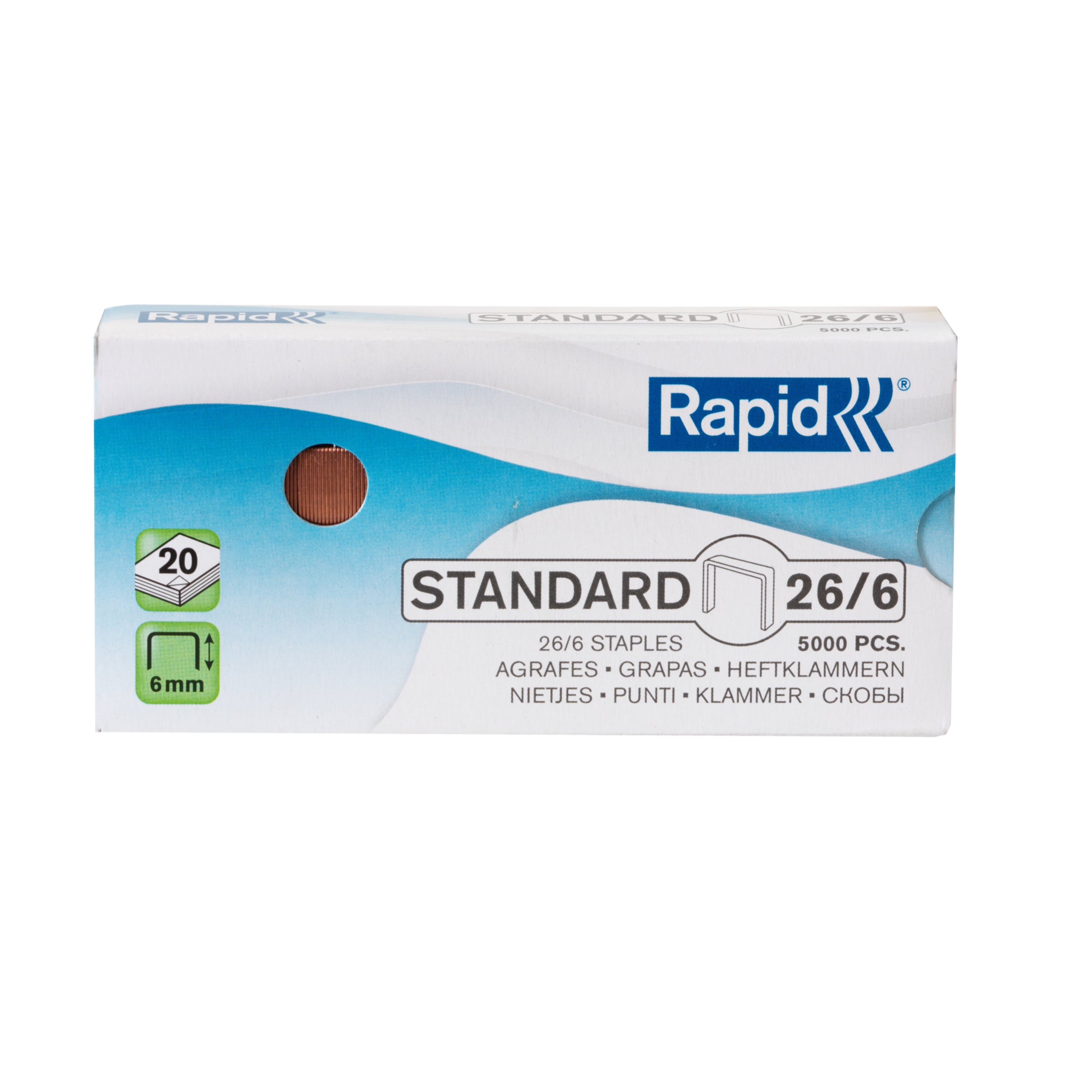 Rapid - Grapas, 5000 unidades 26/6 mm