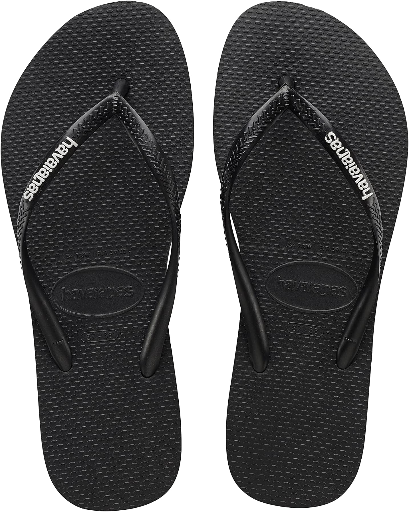 Women's Slim Gloss Sandals, Open Toed, Soft Rubber, Lightweight, Supportive & Comfortable, Blue