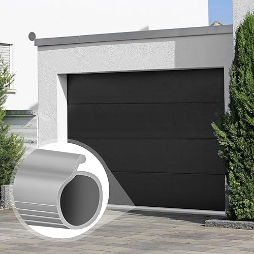 Miniatura 8 de ToLanbbt Sellos de goma para puerta de garaje de 16.4 pies, sello inferior de bombilla P de 0.19 pulgadas, burlete de repuesto resistente a la