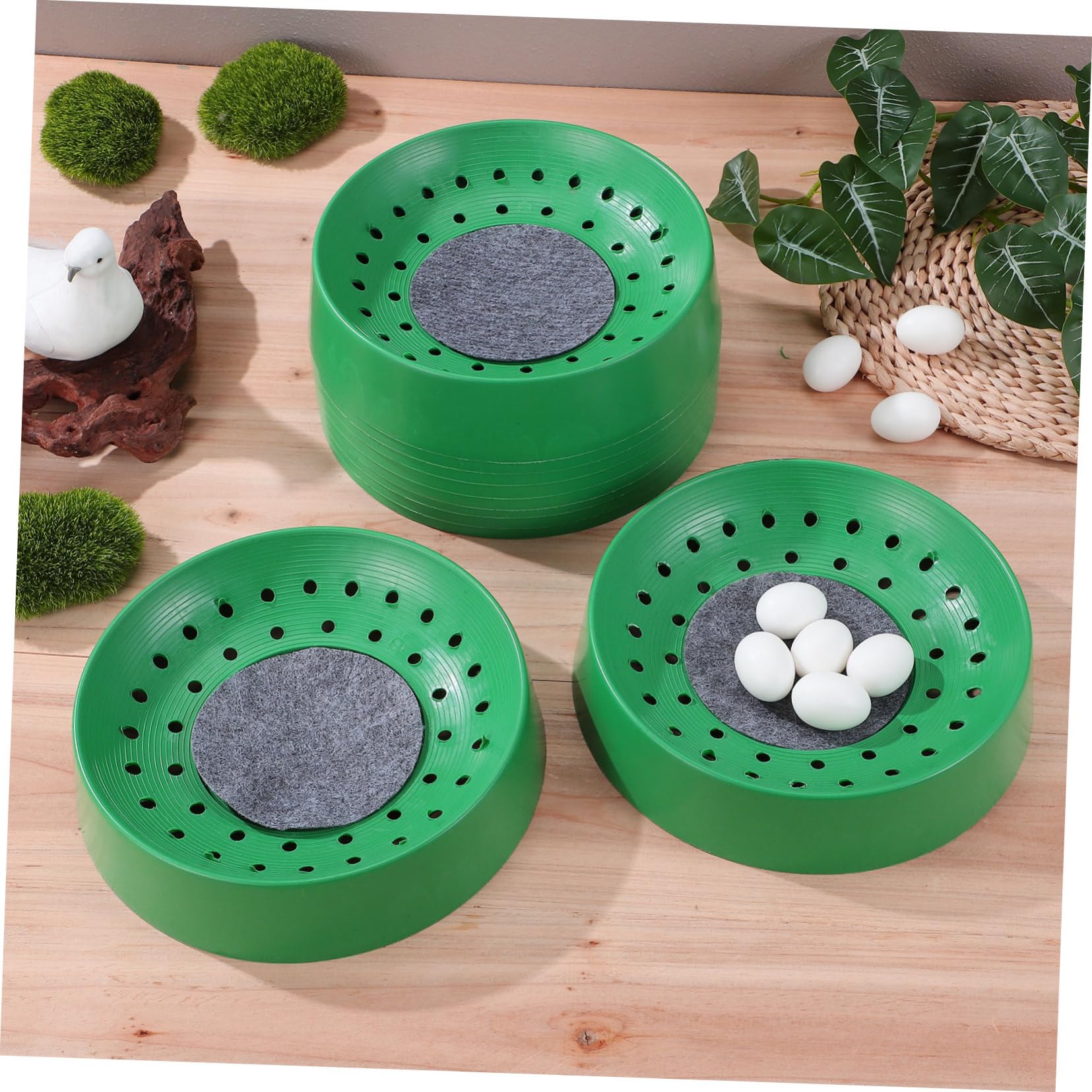 BESTonZON Lot de 10 de Pigeons à Œufs pour Oiseaux Accessoires Respirants et Lavables pour d'oiseaux Fournitures Maison Ferme