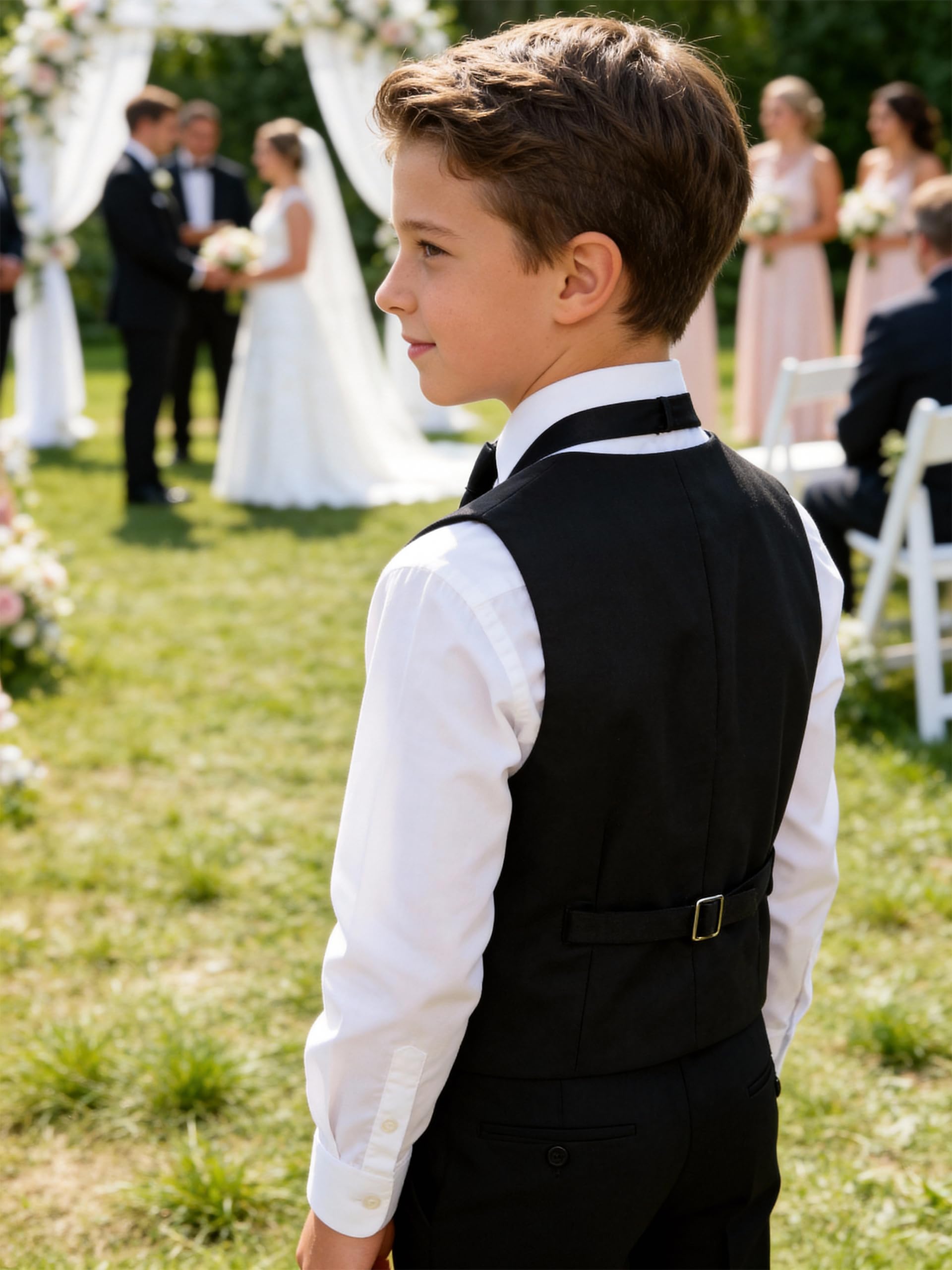 LOLANTA Gilet de Cérémonie Entièrement Doublé pour Garçon – Mariage, Communion