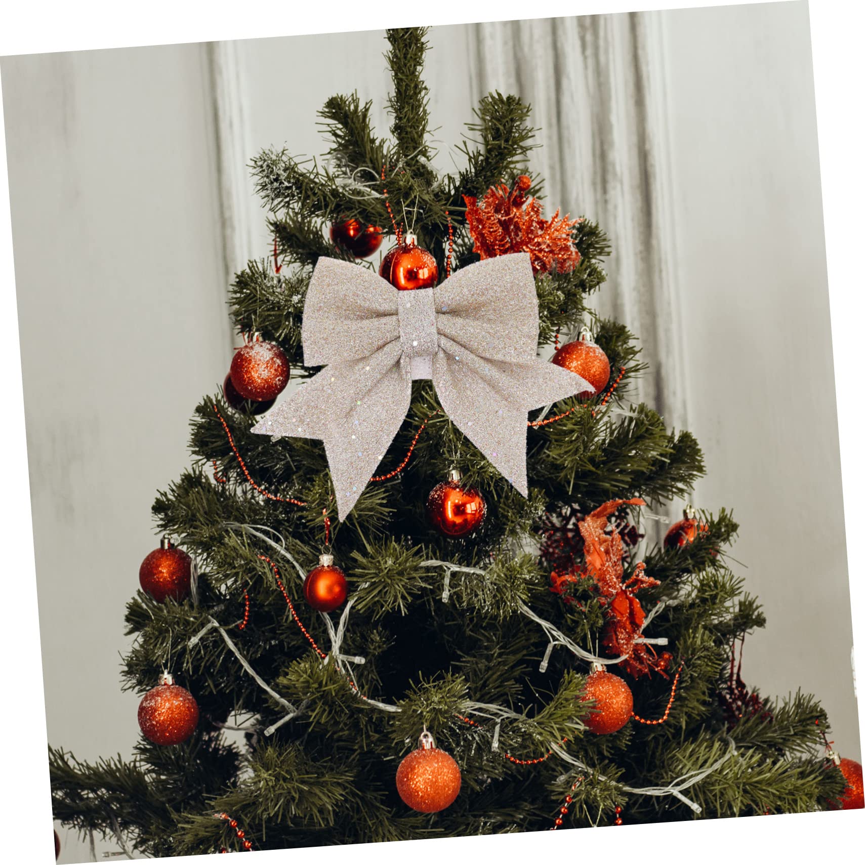 Amazon.co.jp: NUOBESTY 36 クリスマス リボン ツリー オーナメント