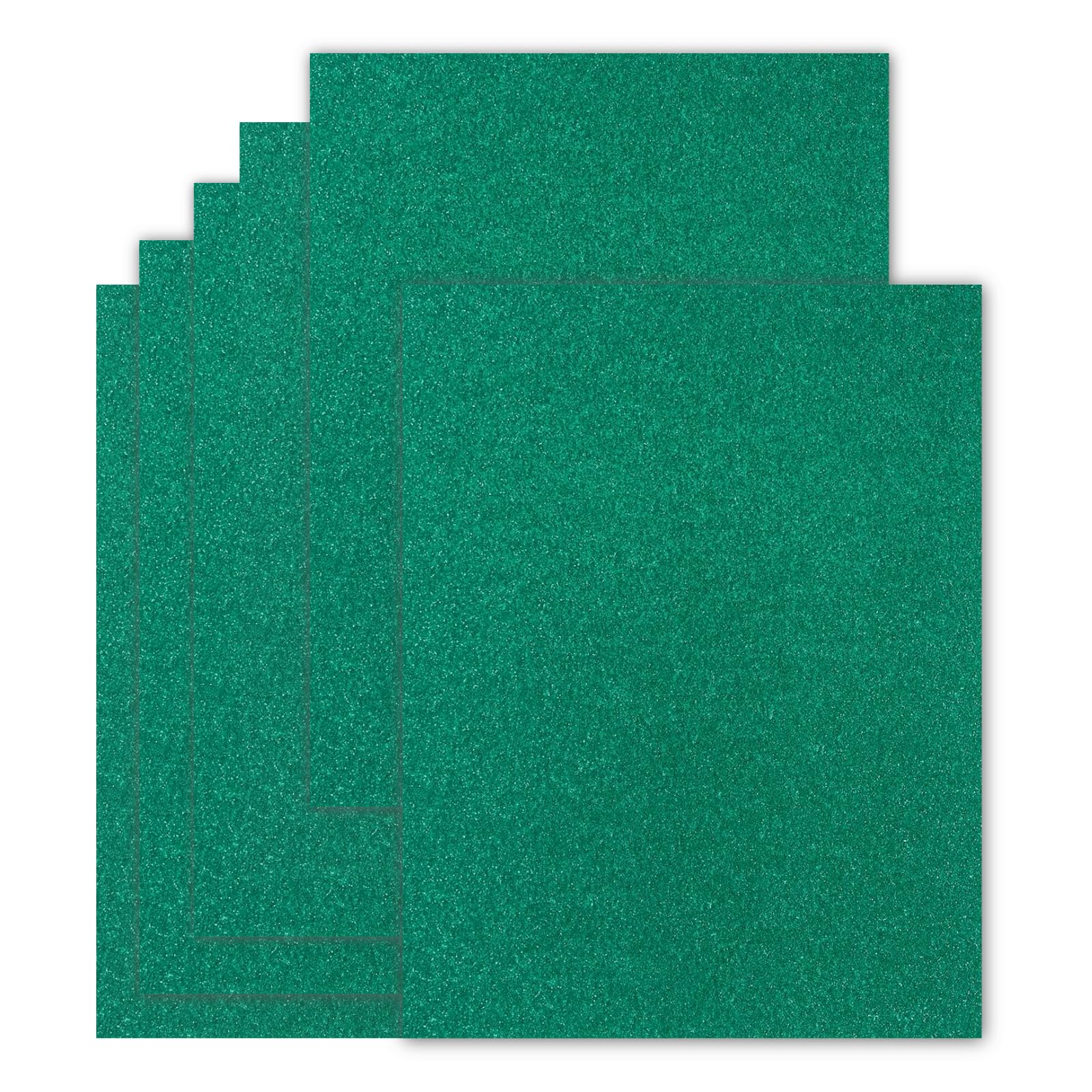 20 Sheets Green Glitter Cardstock 8.5 x 11 Inches, Heavyweight 250gsm Premium Sparkling Card Stock Paper for Card Making DIY Craft Party Decoration