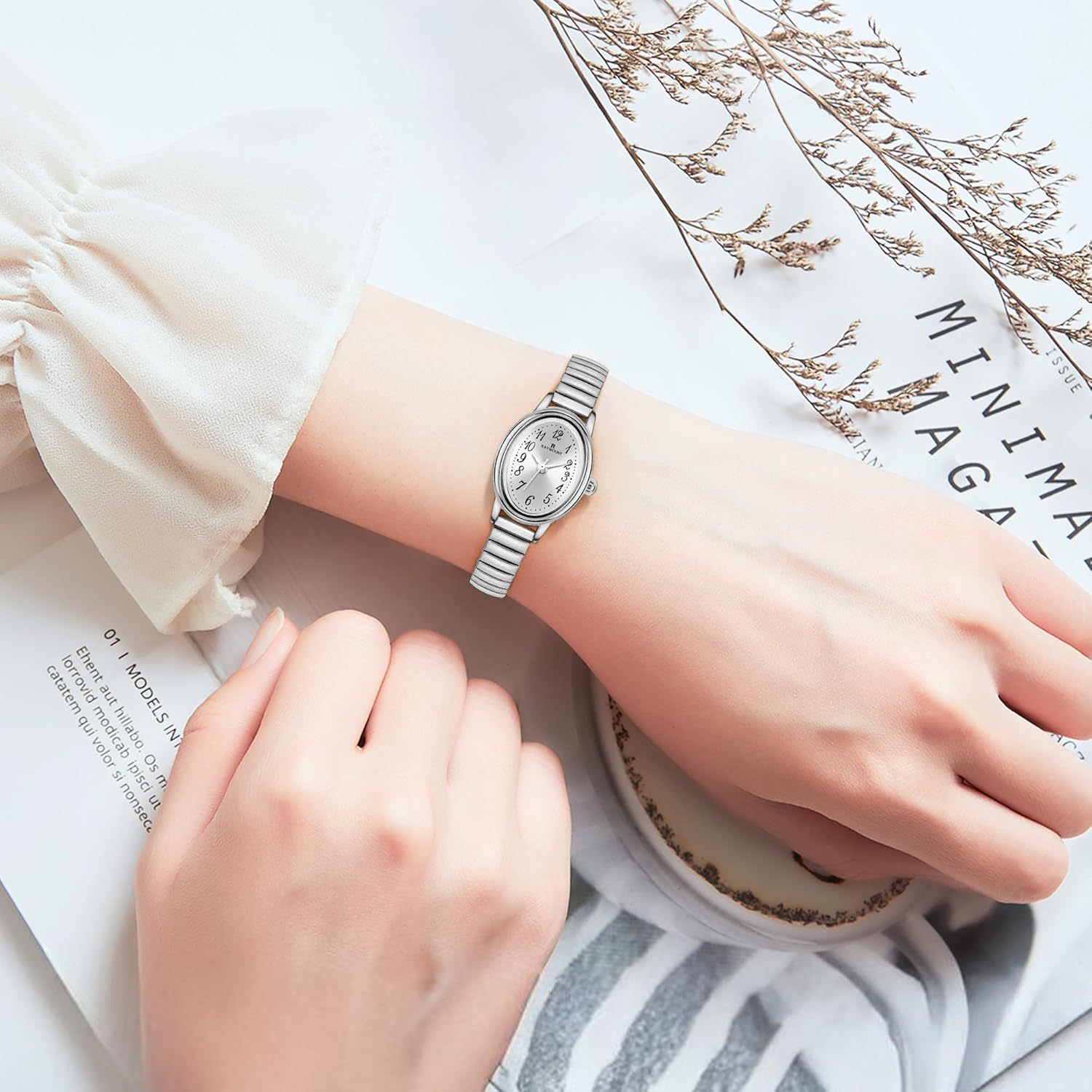 Watches for Women Quartz Wrist Watches with Stainless Steel Band - Image 5