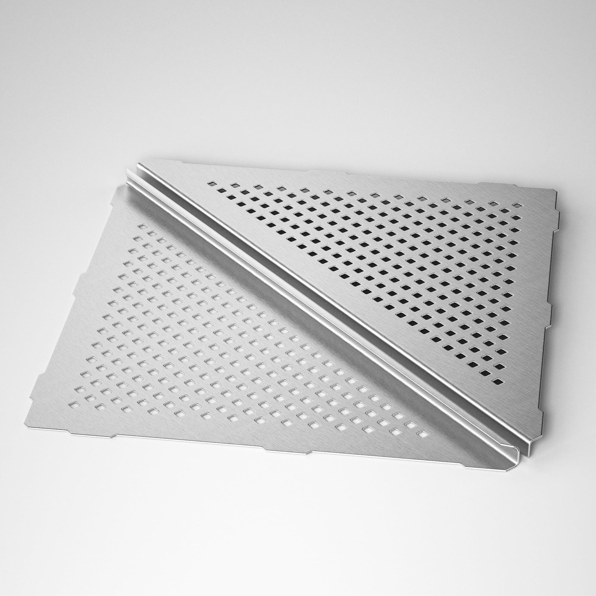 mensola doccia angolare in acciaio inox 304，Mensola da bagno in acciaio per pareti piastrellate, mensola da incasso per la ristrutturazione del bagno,Laccettato,305mm