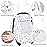 Pea Pod Car Seat Cover Baby, Infant Car Seat Canopy Covers with 2 Layers Windows of Breathable Mesh Fabric, Lightweight Polyester, Soft Minky Dot Backing (Butterfly Pattern)