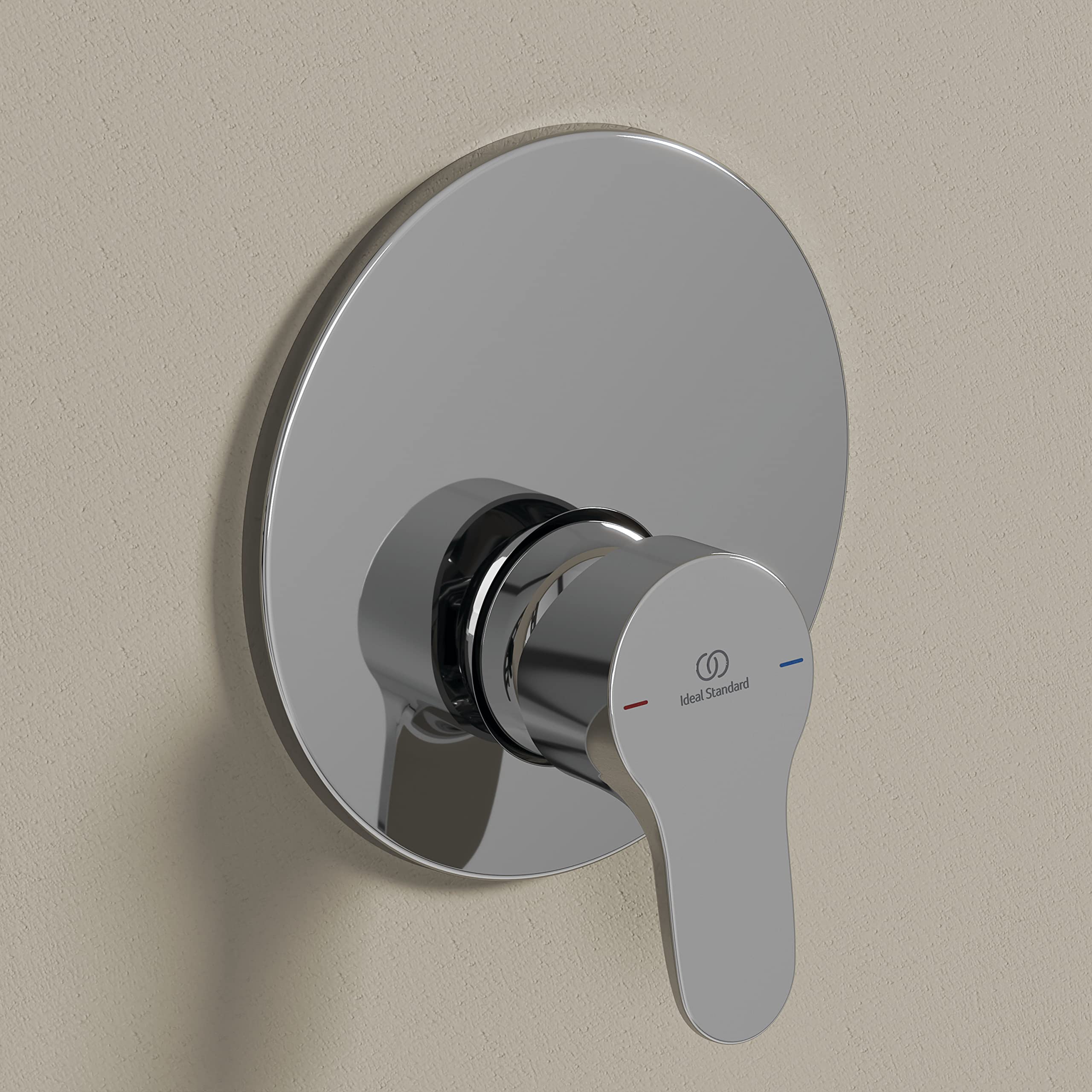 Ideal Standard - Cerabase, Miscelatore monocomando per vasca o doccia ad incasso, Una via, Kit completo di corpo incasso, Cromato