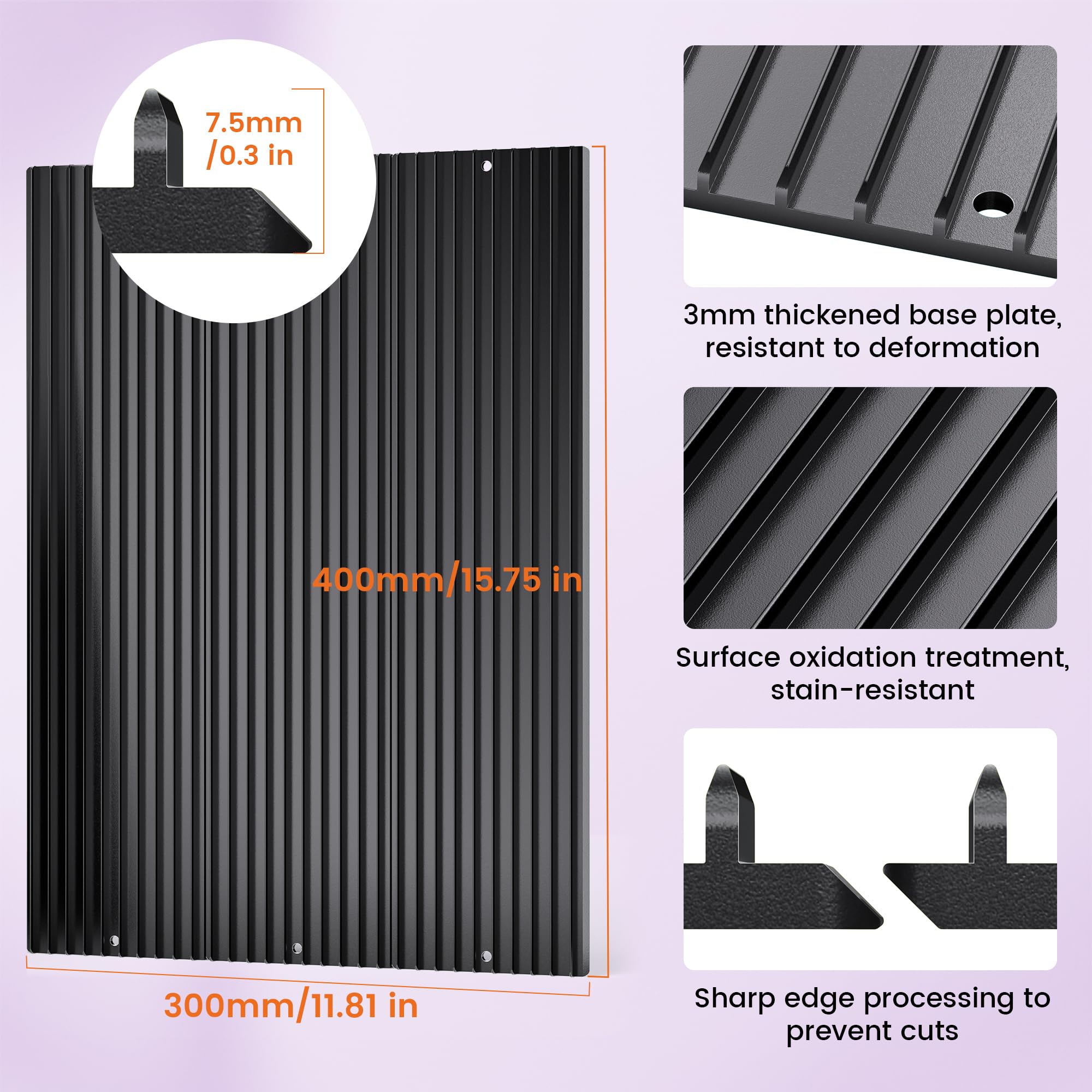 Honeycomb Wabentisch für Laser Graviermaschine, 400×300 mm modulare Laser Schneidplatte, weniger Brandspuren und bessere Luftzirkulation, Arbeitsfläche für Lasergravierer