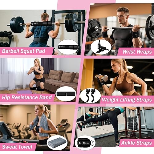 Miniatura 3 de Juego de almohadillas de barra almohadilla de empuje de cadera para sentadillas Levantamiento de pesas Accesorios de equipo de gimnasio