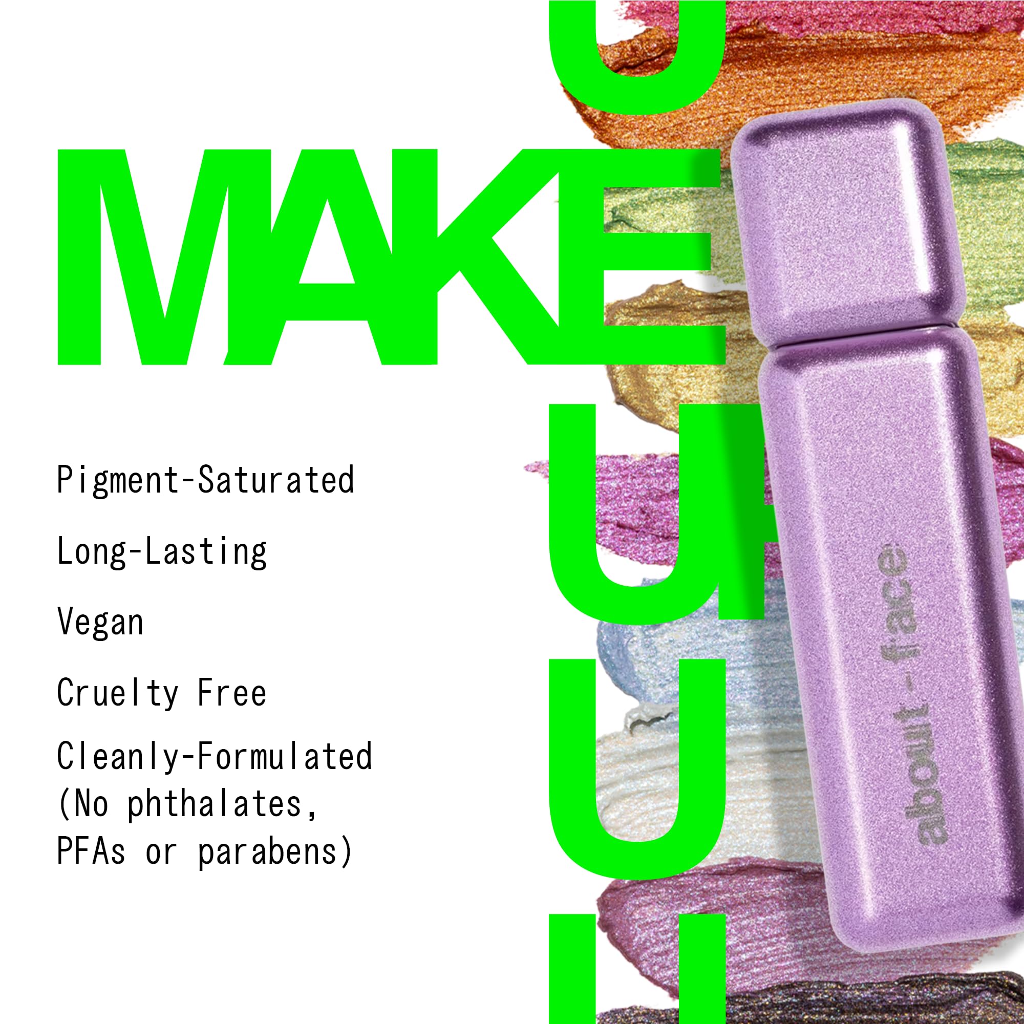 about-face Fractal Glitter Eye Paint Digital Demise – Smudge-Proof, Long-Lasting Liquid Eyeshadow – Intense Sparkle with Mousse Texture – Vegan, Cruelty-Free, Marula Oil Infused – 0.13oz (Cinnamon)