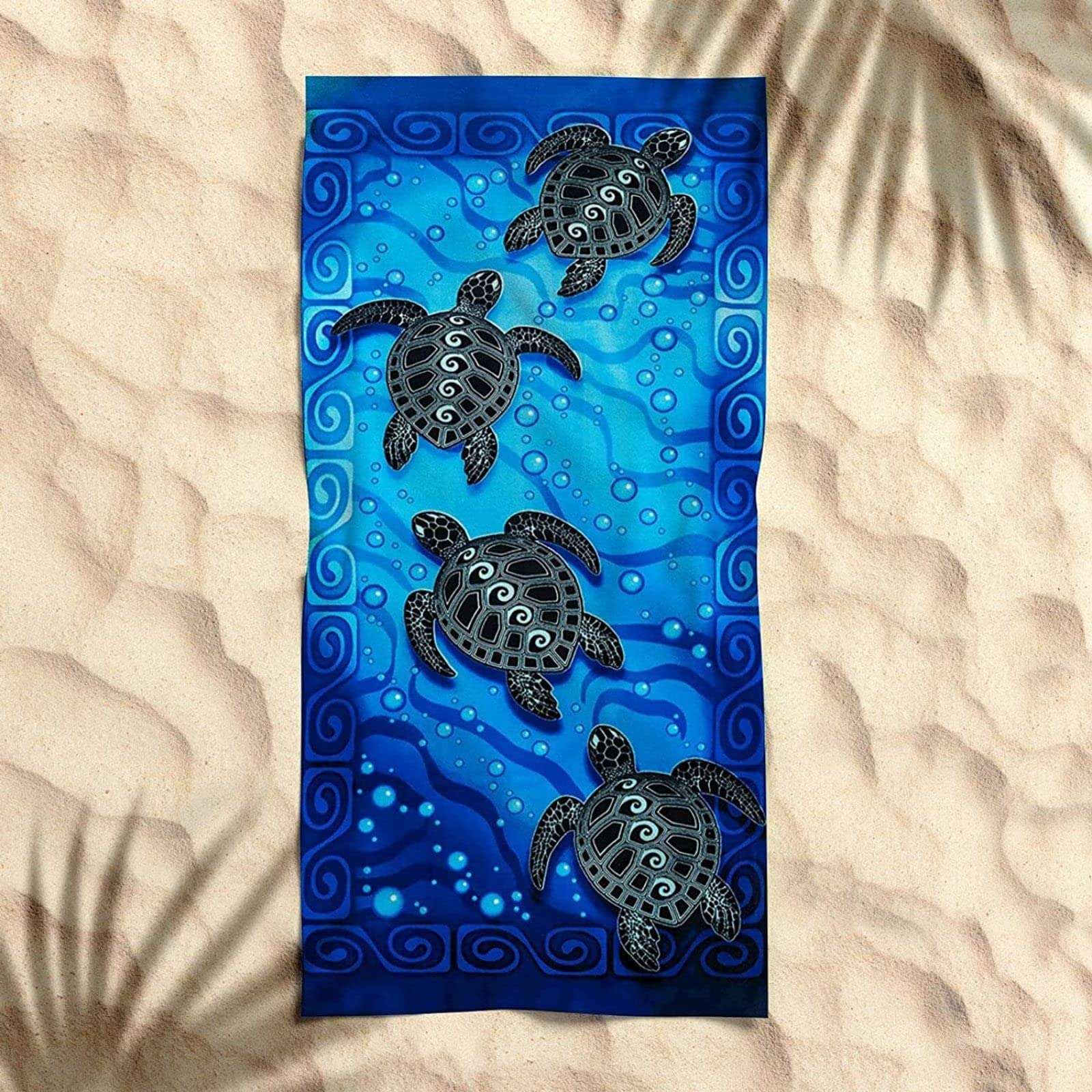 Serviette De Plage à Motif Tortue De Mer, 76,2 X 152,4 Cm, Séchage