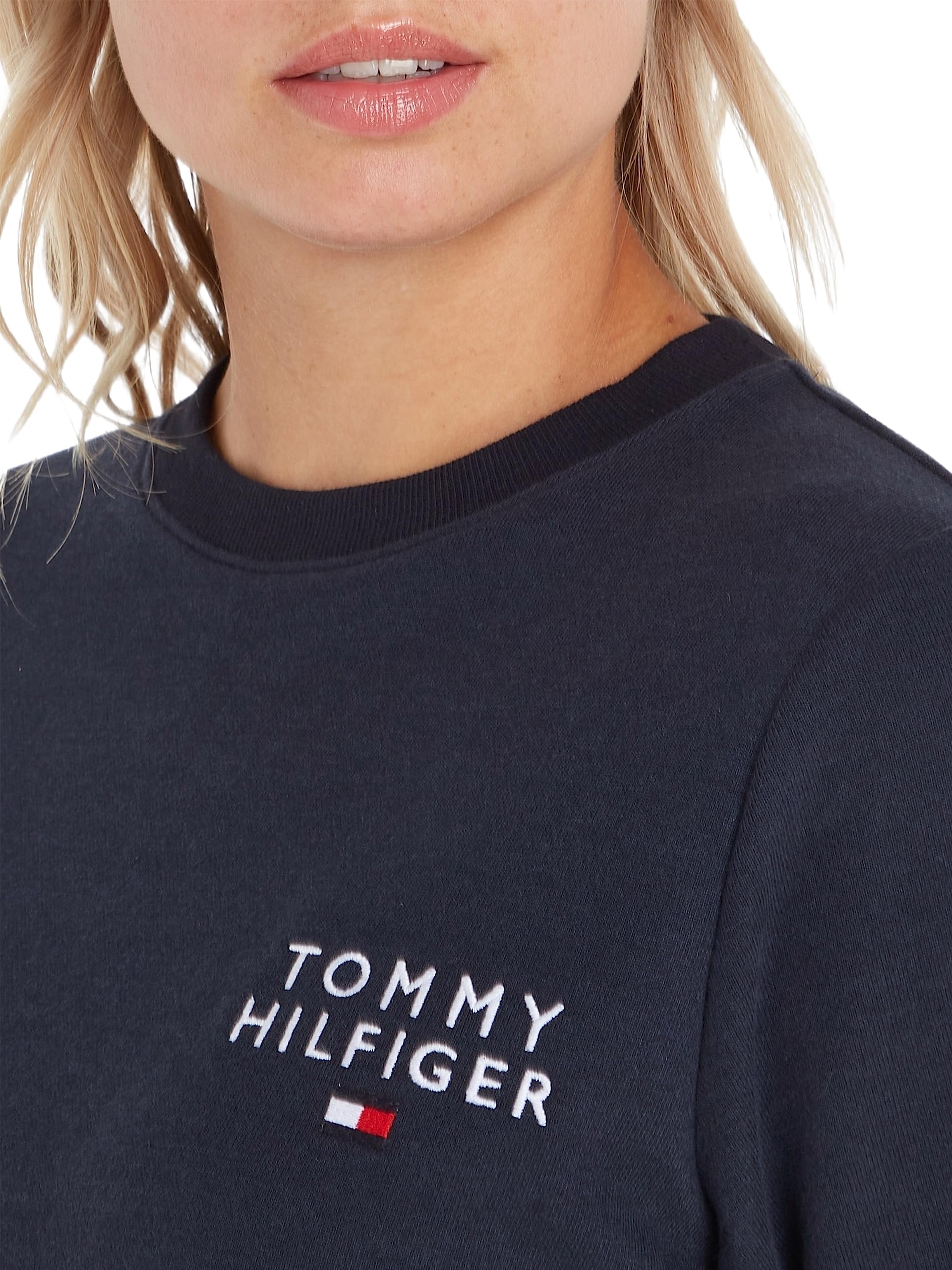 Tommy Hilfiger Sudadera Mujer Track Top con cuello vuelto