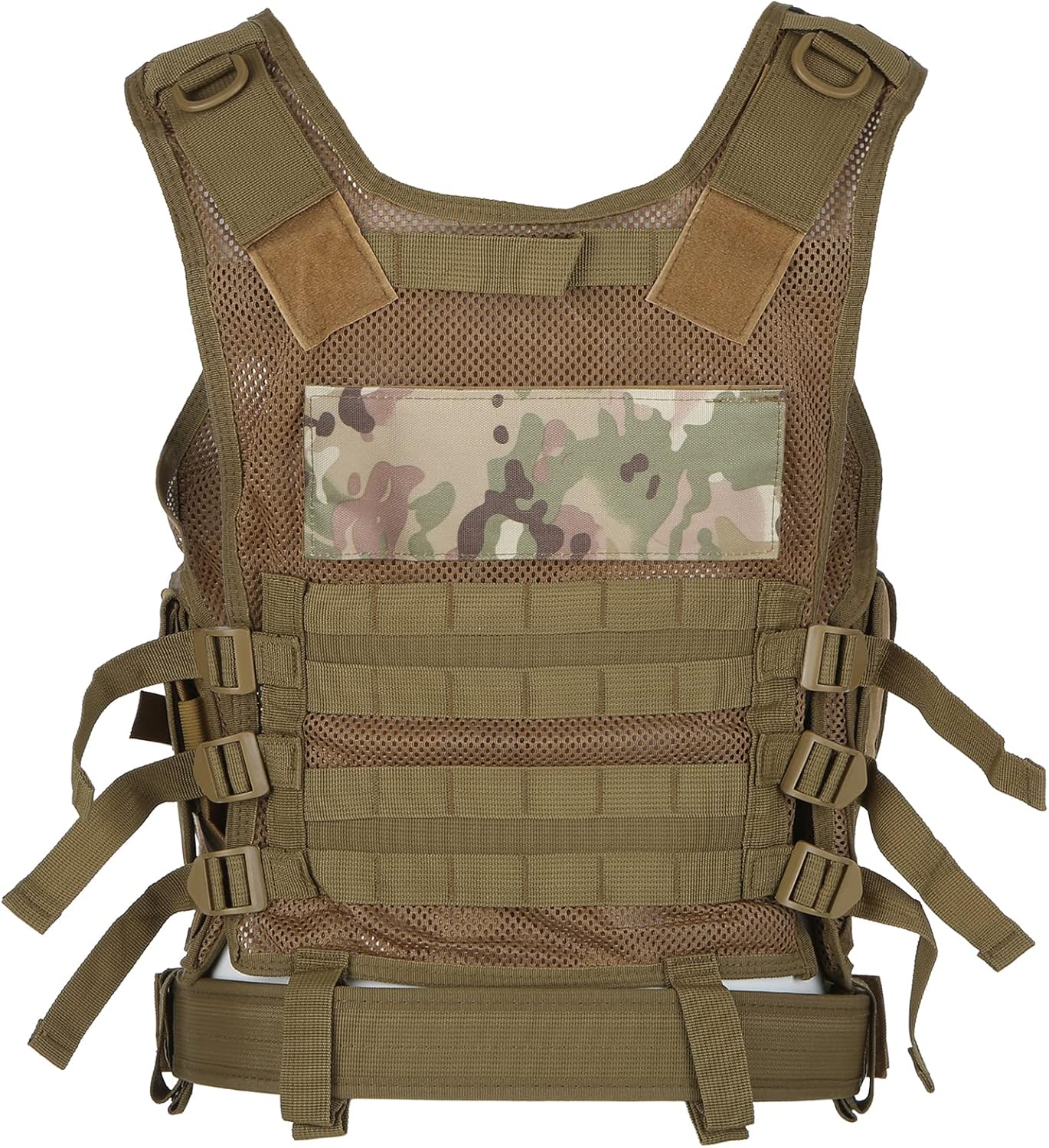 LIXADA Vest Lightweight Breathable Polyester Combat-Vest Outdoor Training Vest Adjustable for Adults CS/Hunting/Training