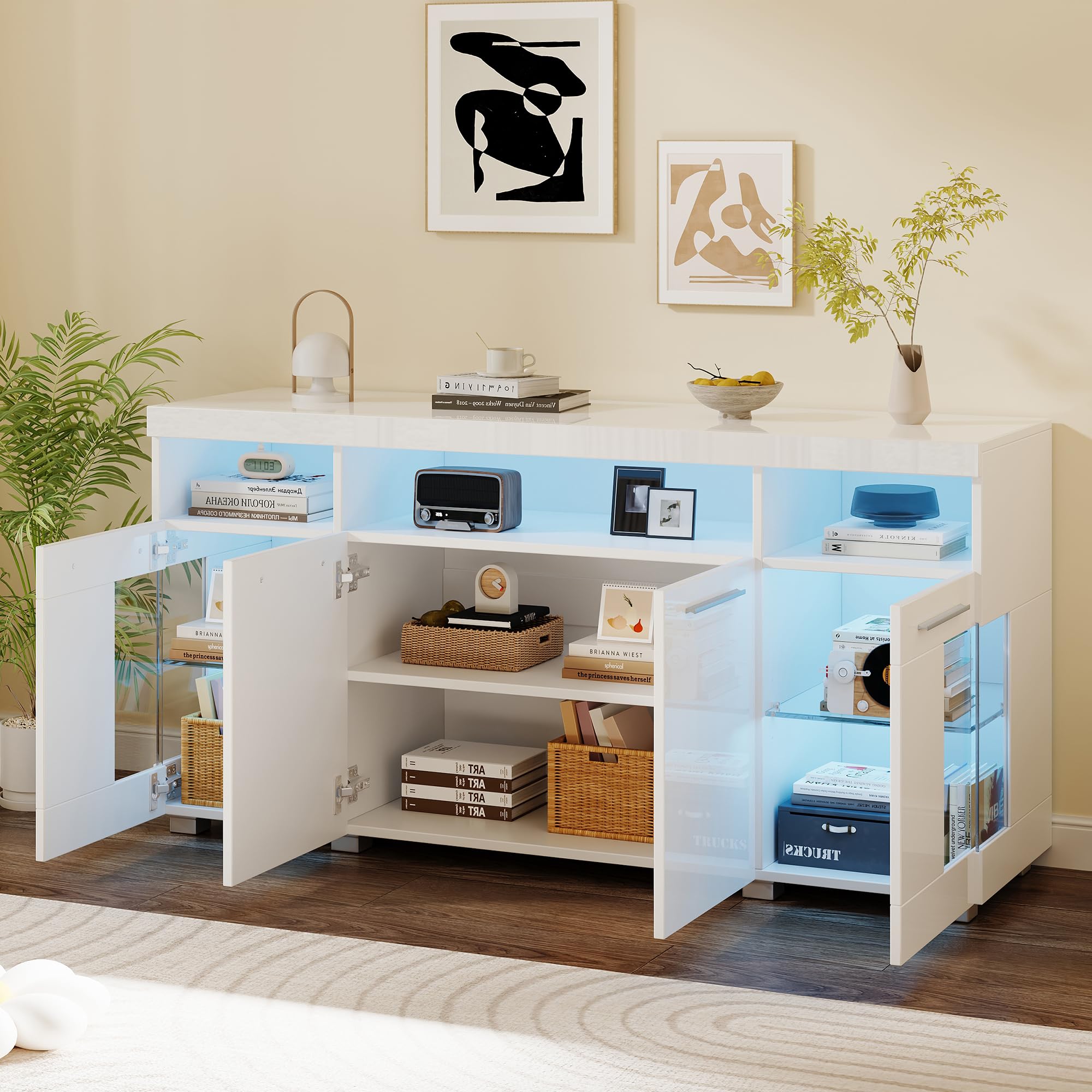 Dressoir Marknesse 2 Deurs Wit | Goedkoopst bij