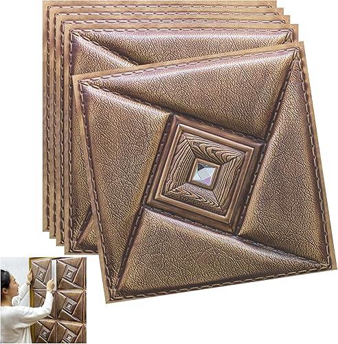 Paneles de pared 3D, papel tapiz de ladrillo, 10 unidades, autoadhesivos, extraíbles, paneles de pared de espuma de PVC impermeable para decoración