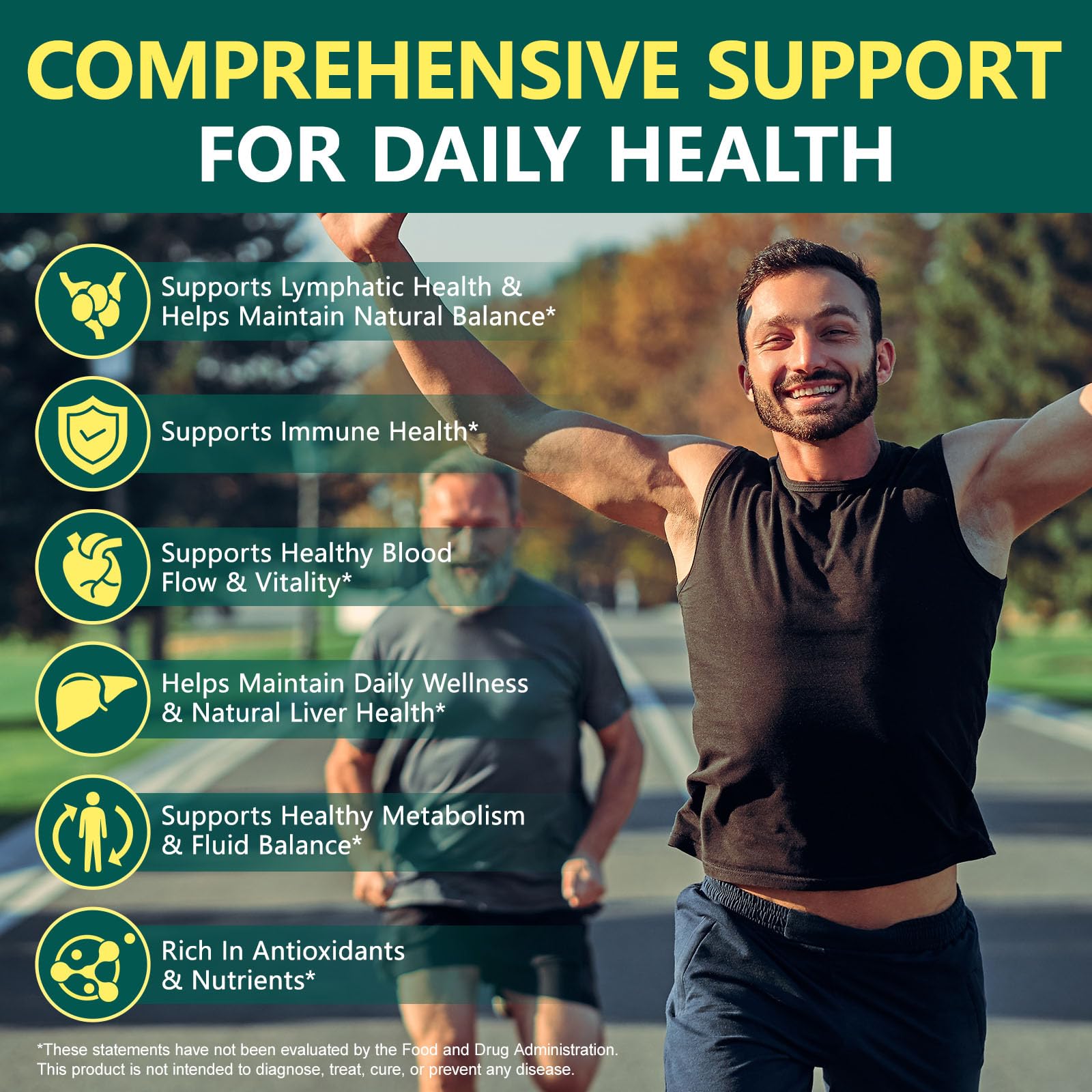 Lymphatic Drainage Supplements, Lymph System Support Supplement for Women & Men, Promotes Healthy Circulation & Fluid Balance, Natural Herbal Blends - 240 Softgels — Amazon image 7