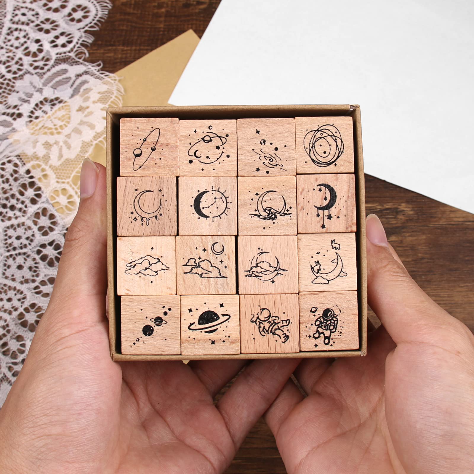 Amazon.co.jp: Dizdkizd 16ピース かわいい宇宙をテーマにしたラバー