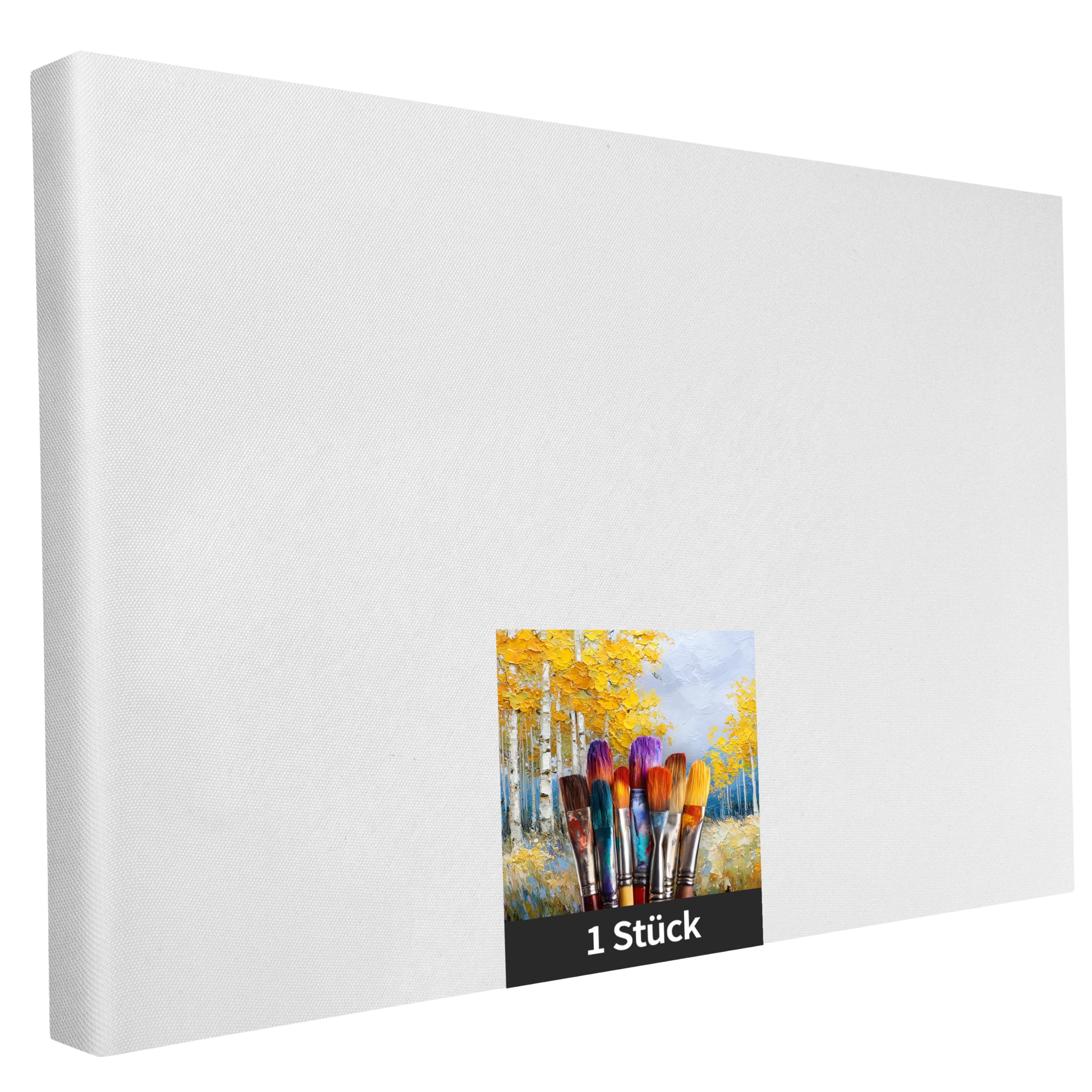 2x Artikum | Premium Linnen 80x100cm | Canvas op spieraam 80 x 100 cm | 100% linnen doek ±430gsm drievoudig gegrond, klaar om te schilderen spieraam met doek