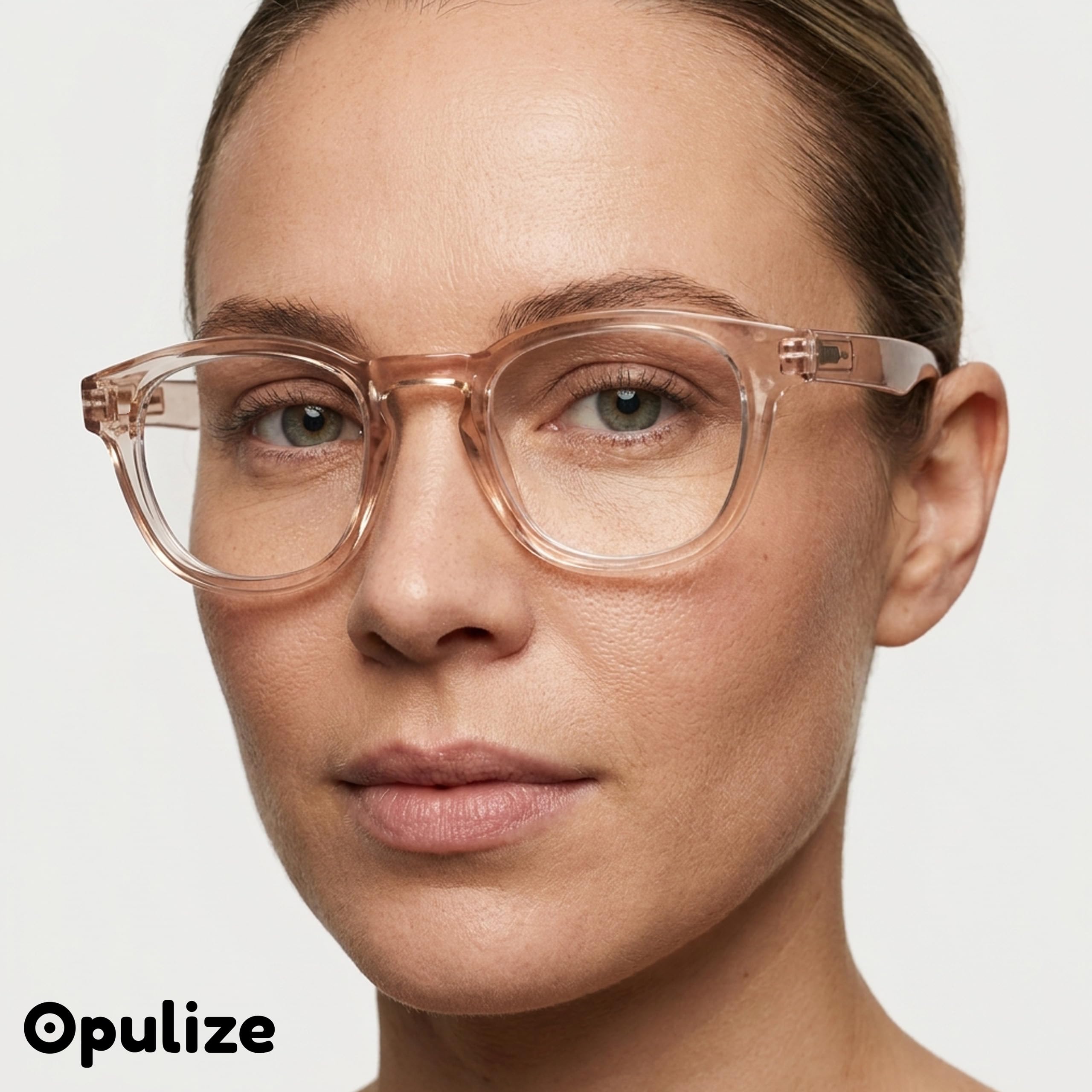 Opulize AWE - Lentes de lectura con bloqueo de luz azul para mujeres y hombres, retro, redondos, antirreflejos, con protección UV, transparentes +1.50