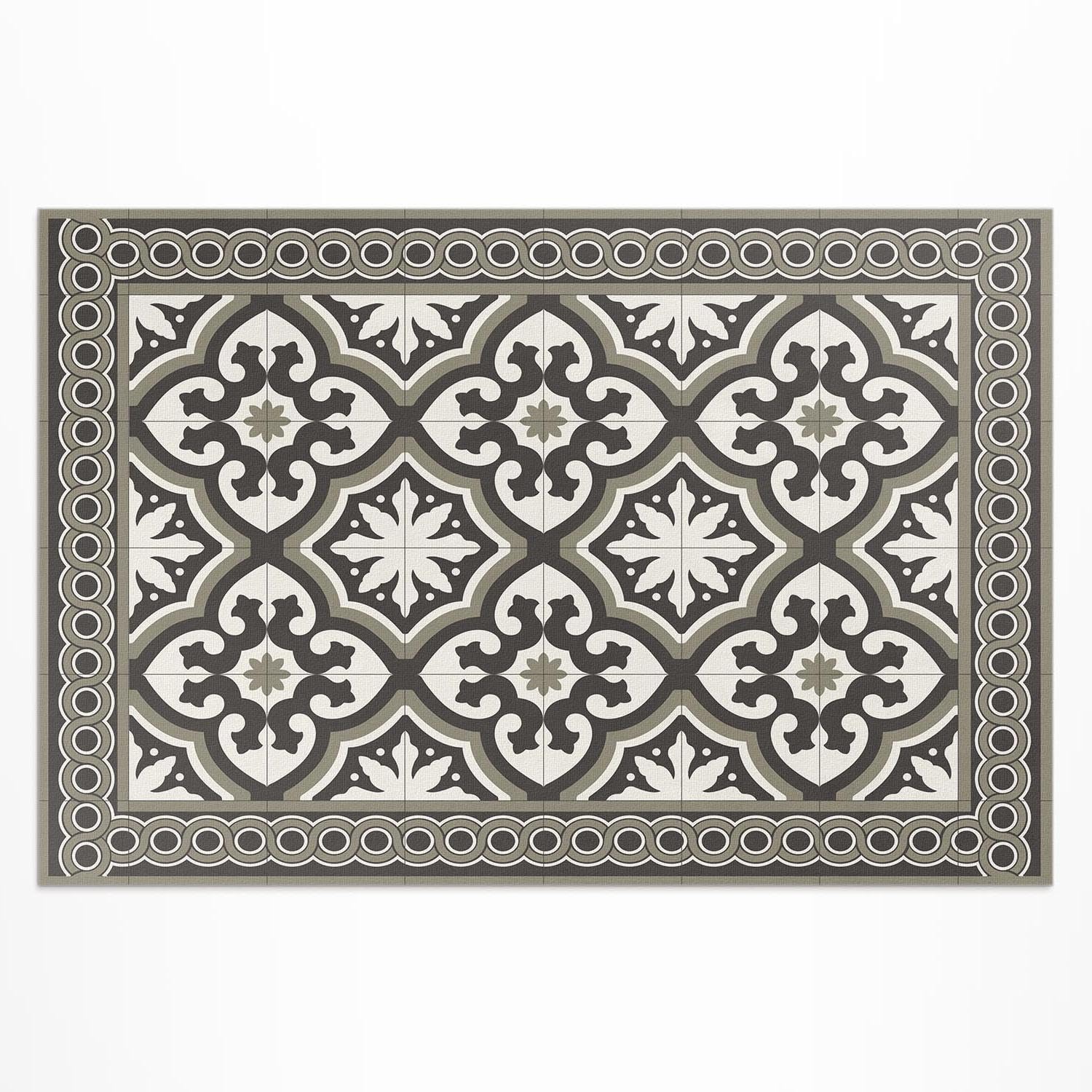 Tapis de terrasse imperméable 120x180cm idéal pour aménager un coin repas scandinave au jardin