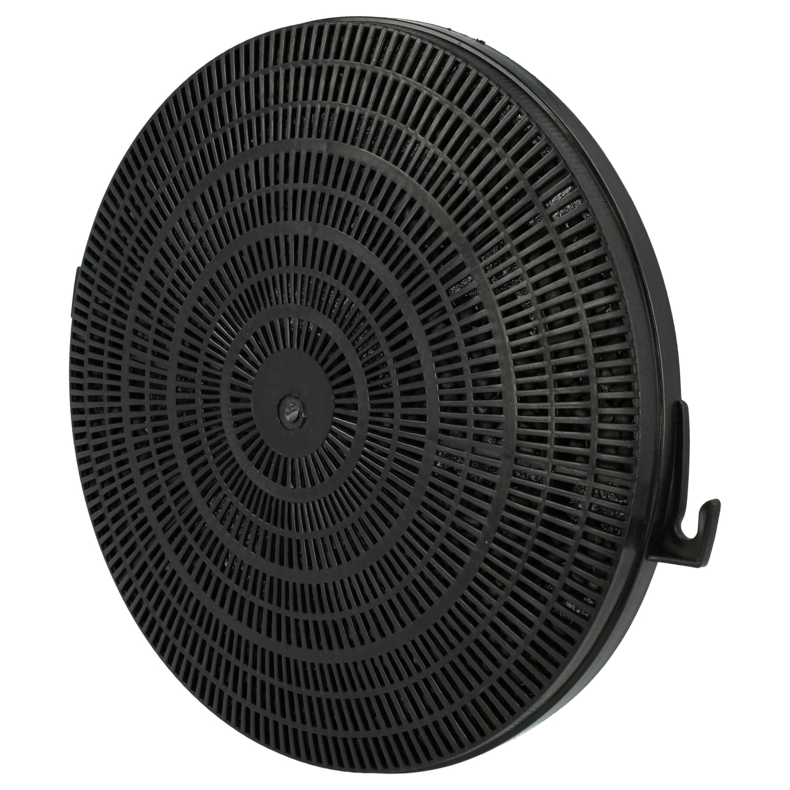 vhbw 10 x filtr z węglem aktywnym kompatybilny z Faure CHM161W 94264052100 okapy kuchenne - 21 cm