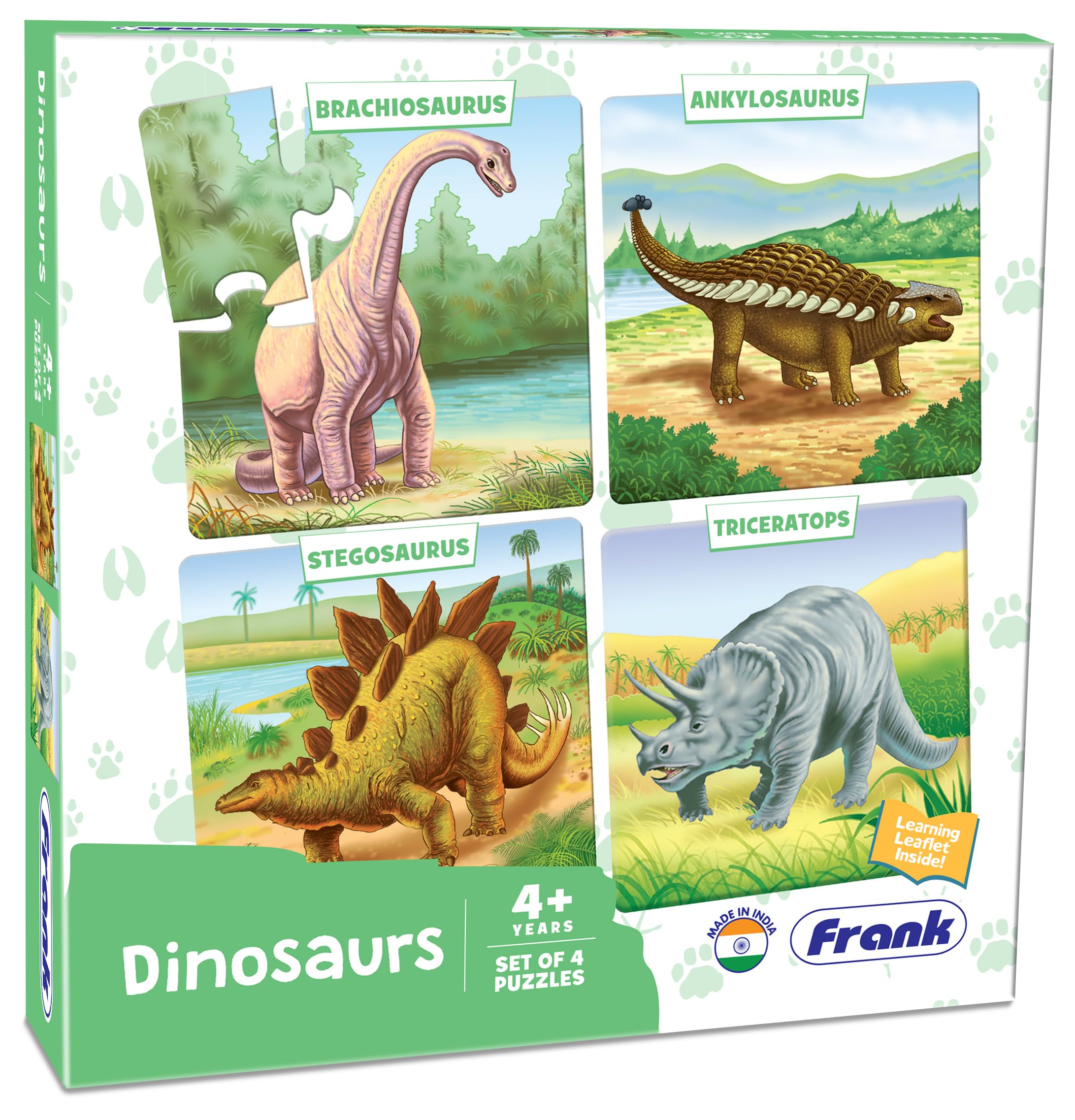 Frank Dinosaurs Animal Kingdom - A Set of 4 Jigsaw Puzzle for Kids Above 4+ Years - Fun & Challenging Brain Booster Games - Educational Puzzle for Focus and Memory - 11602-image-13