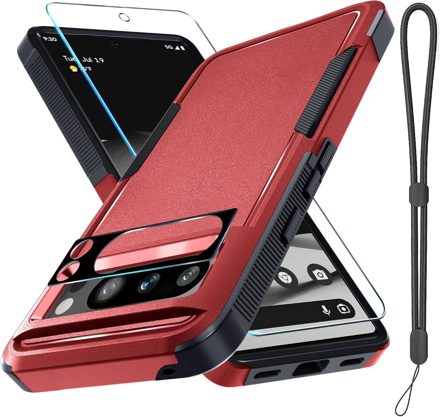 for Google Pixel 8 Pro Case, Full Body Heavy Duty Rugged