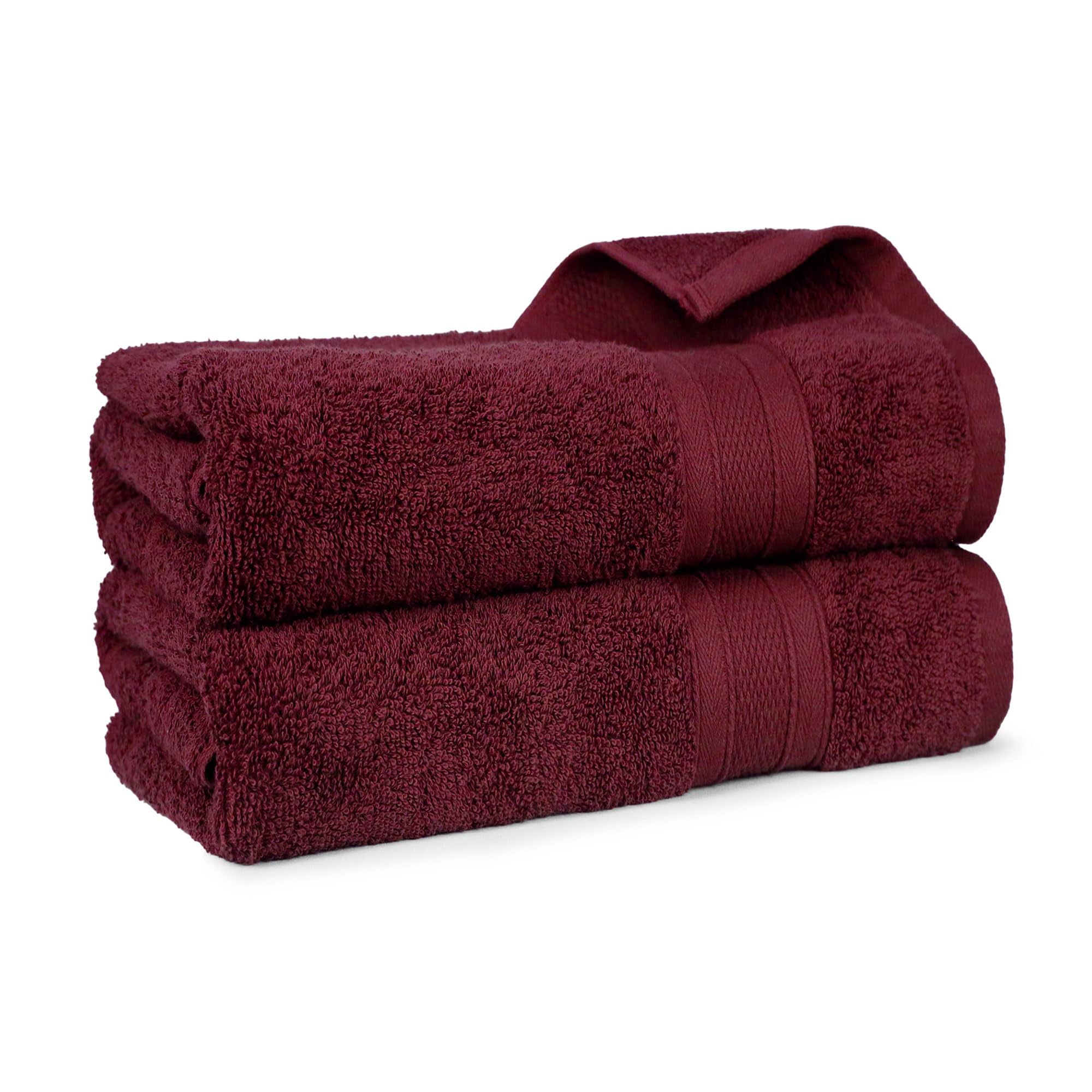 Trident Soft Comfort Air Rich 100% Cotton Towels for Bath, 500 GSM Large Size Bathroom Towels for Men/Women, 2 Pc Bath Towel Set (69cm x 137cm), Red Wine (B0D79F513Z) Amazon Price History, Amazon Price Tracker