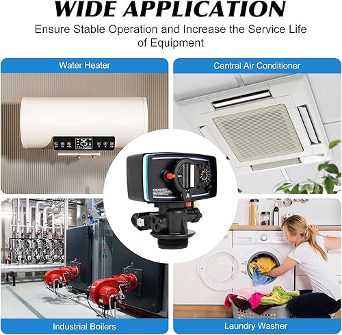 Miniatura 8 de Válvula de temporizador de 110 V, válvula suavizadora de agua, válvula de control de reloj de tiempo de 12 días para tanque de resina, tanque de