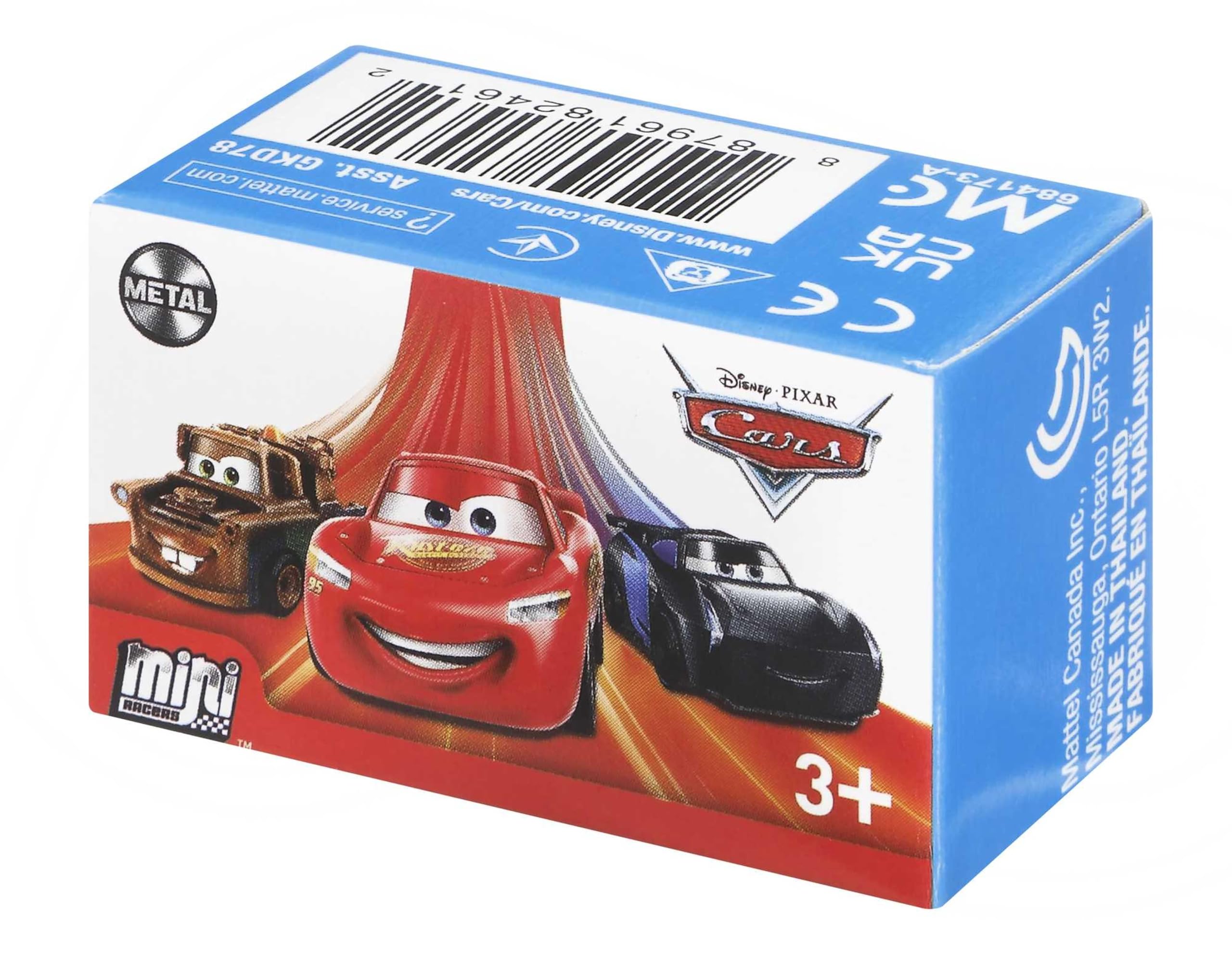 Disney Cars Mini, Assortimento, i Modelli Possono Variare, Giocattolo per Bambini 3+ Anni, GKD78