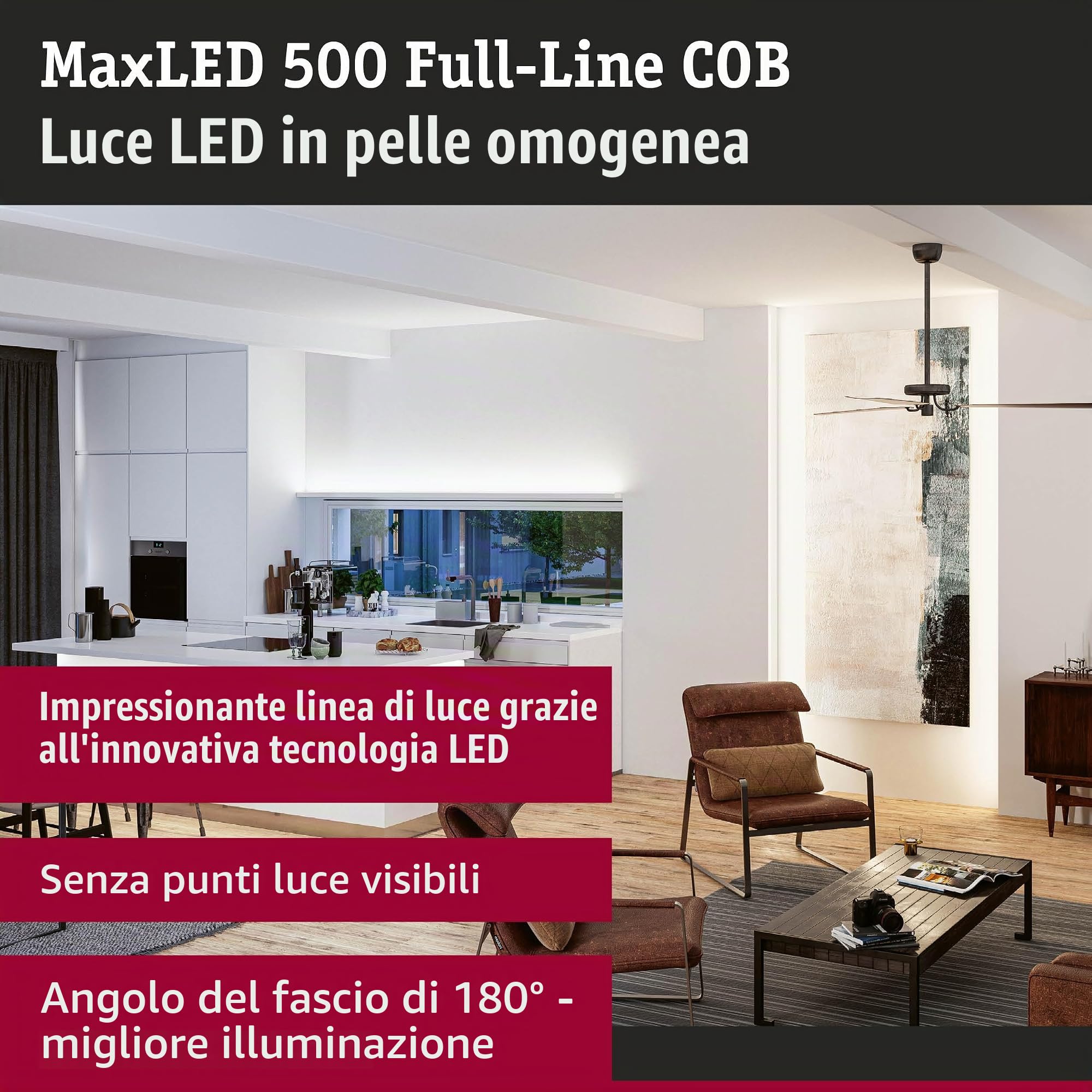 Paulmann MaxLED 500 Full-Line COB estensione 2,5 m TunW