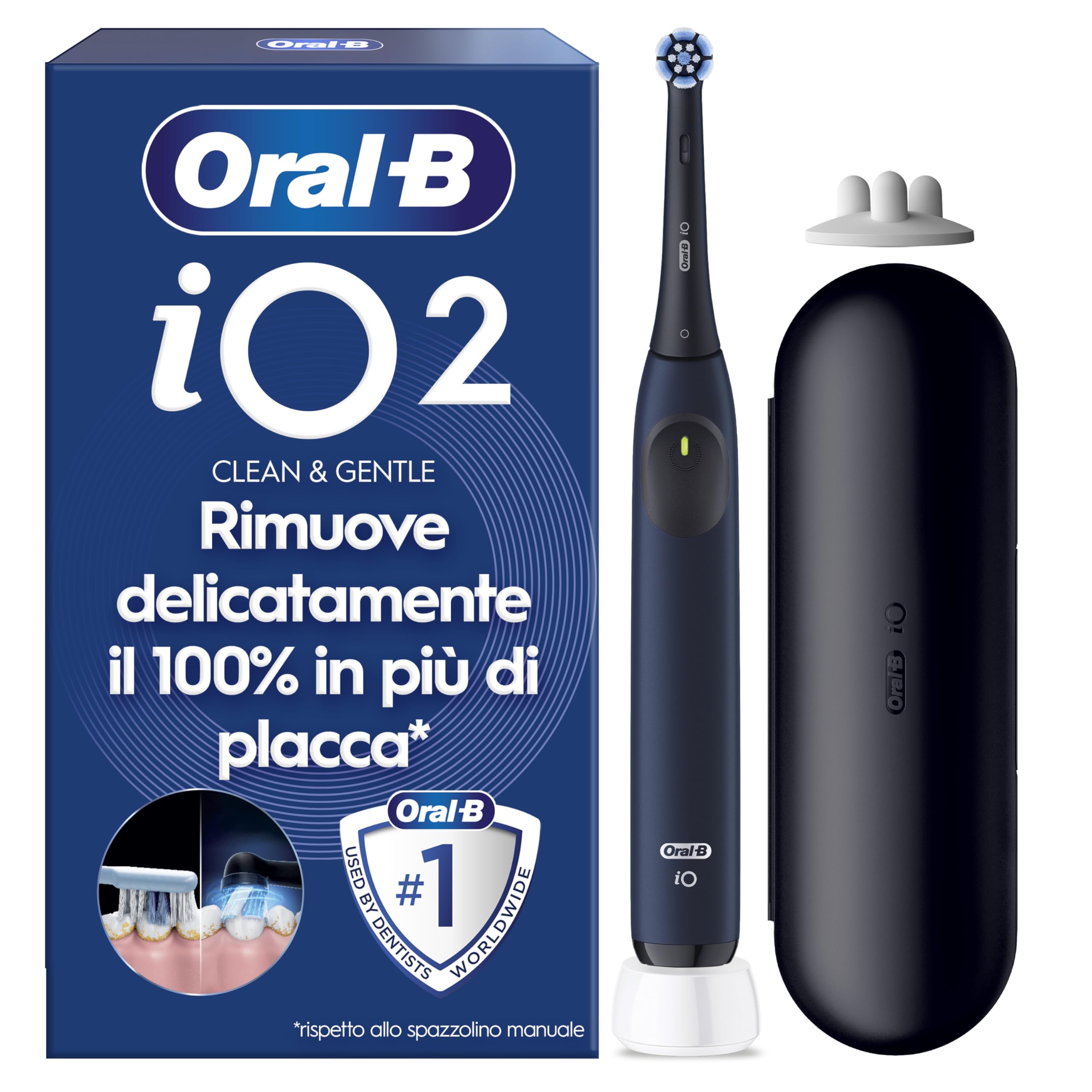 Oral-B iO 2 Spazzolino Elettrico Ricaricabile, con 1 Testina