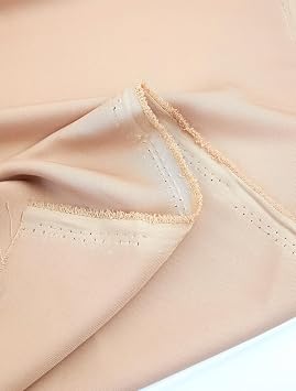 Minerva Nida Polyester Crepe Fabric Sand - per Yard