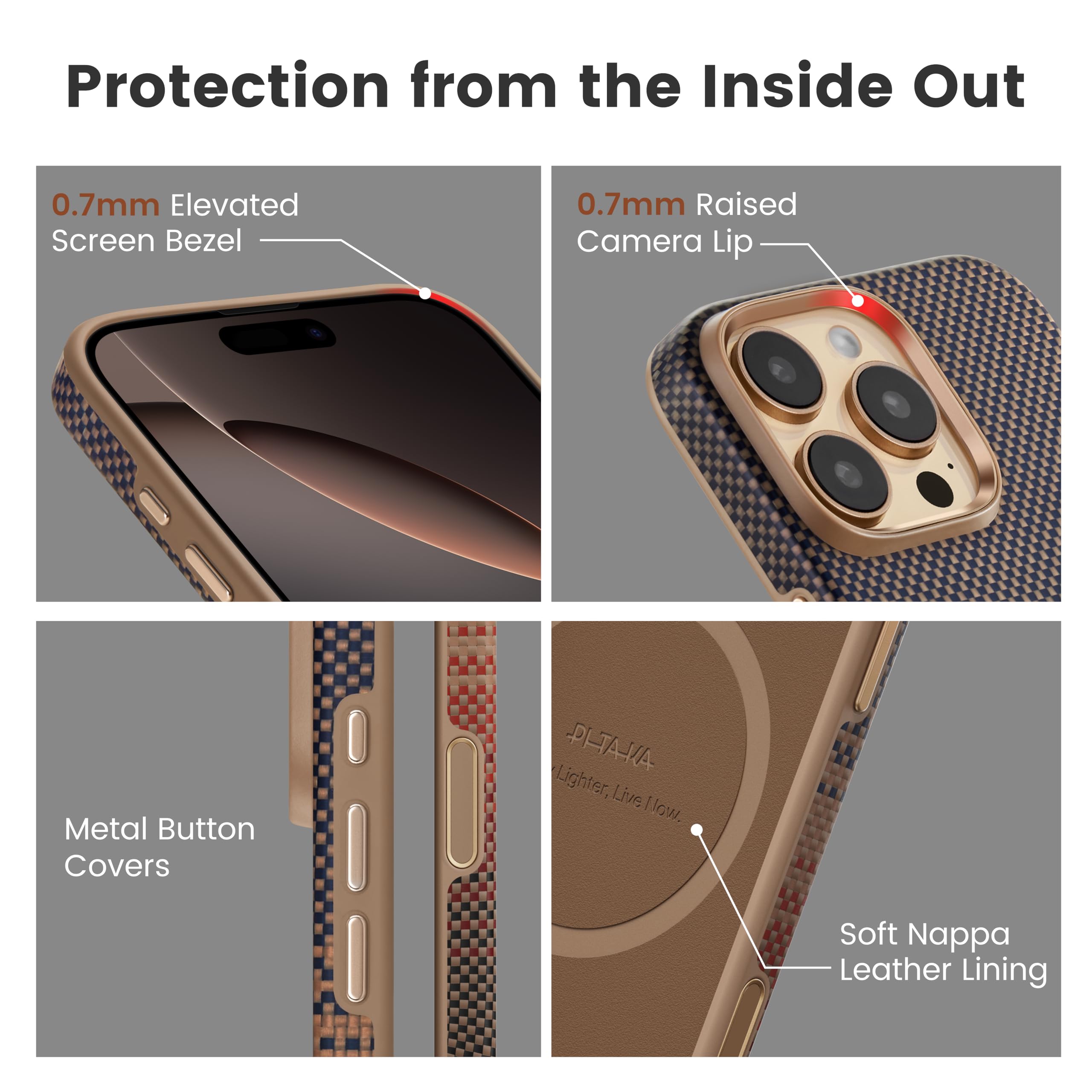 Amazon.com: pitaka for iPhone 16 Pro Case Compatible with MagSafe
