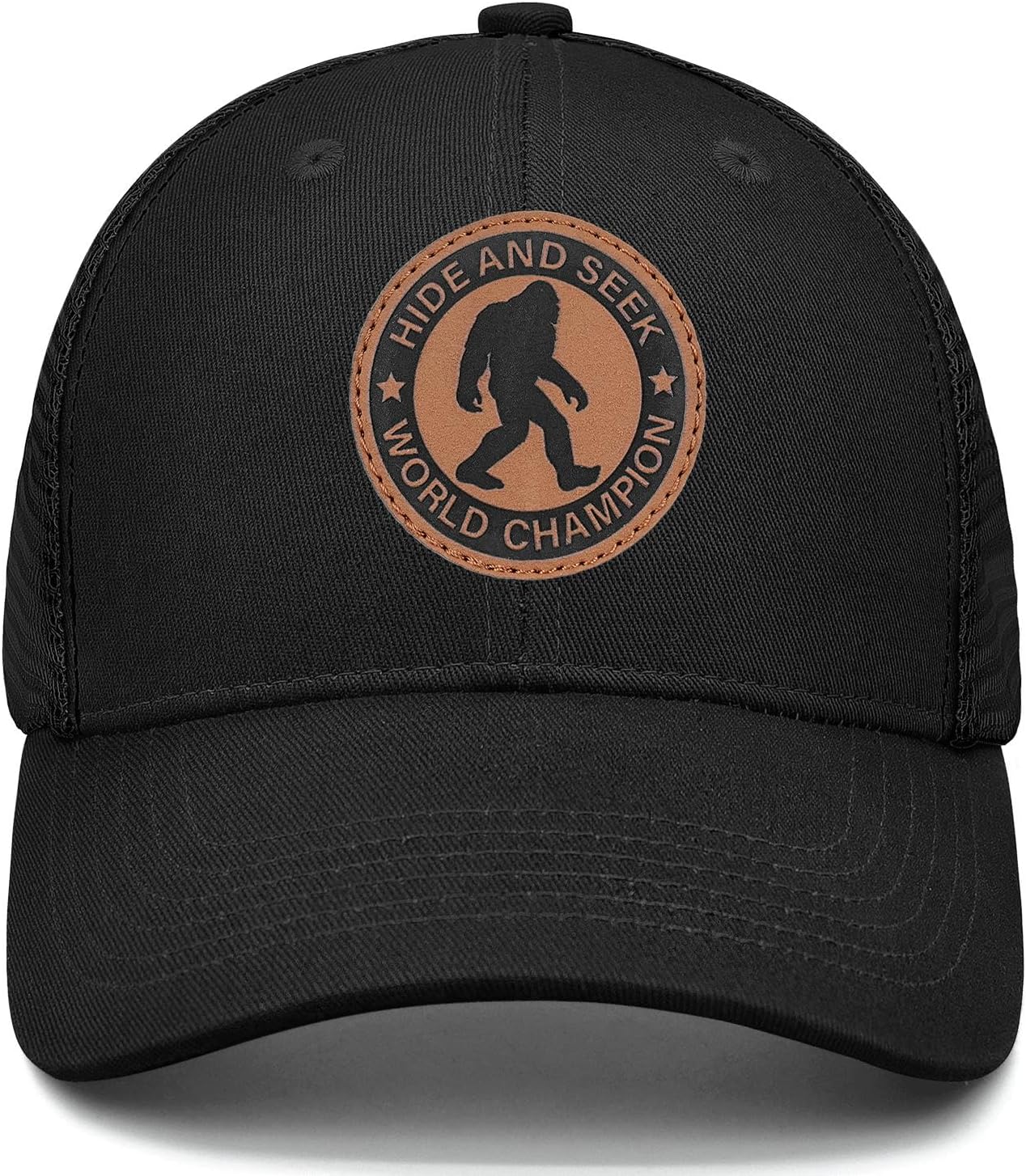 Bigfoot Hat Funny Sasquatch Hats Gifts Stuff for Men Women Black Baseball Cap