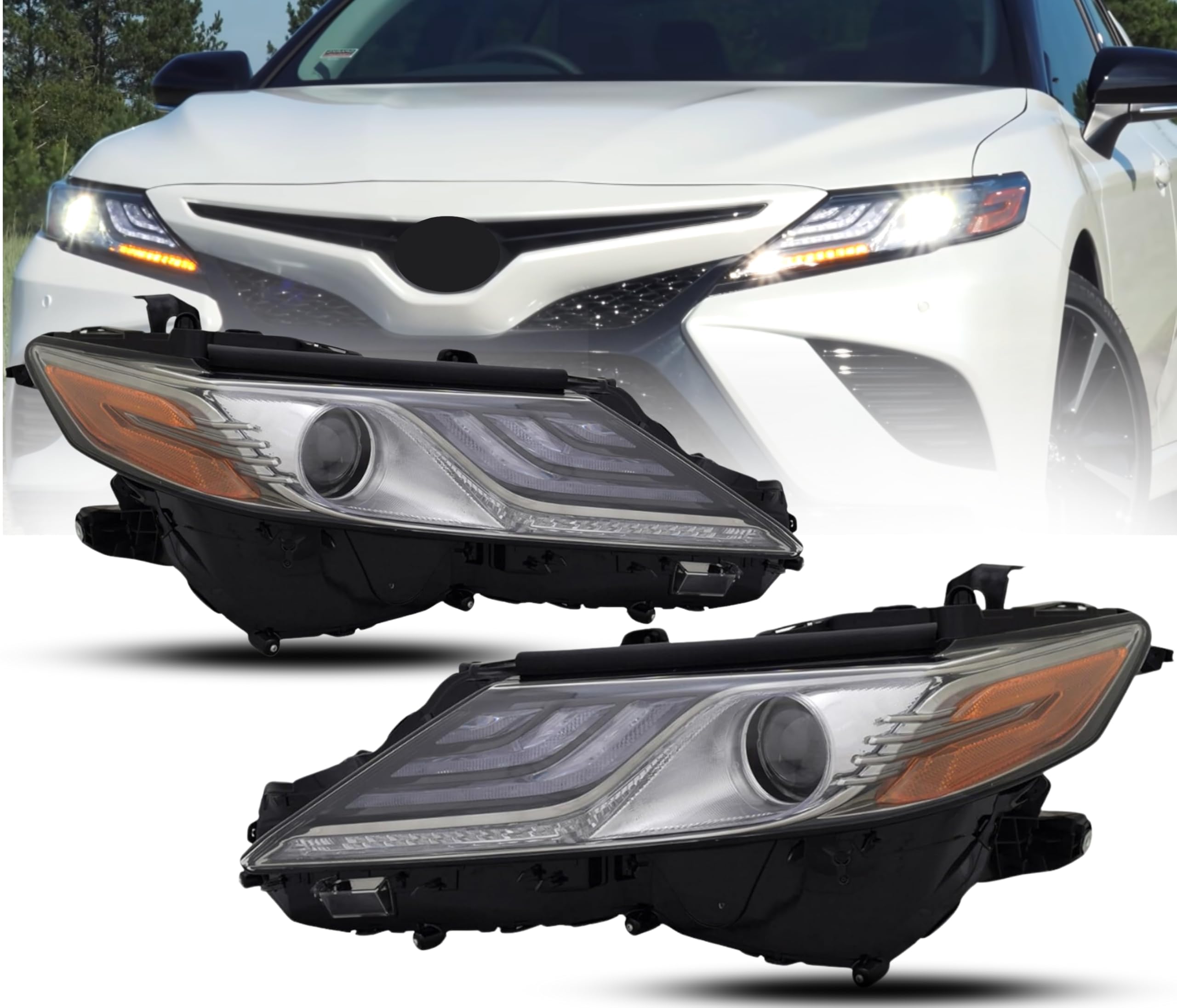 Amazon.com: ALLIGATOR AUTO LIGHTS Headlight Assembly Set Pair