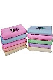 space fly Space FlySpace Fly Attractive Two Side Embroidery, One Side Print Design Soft Luxury Hanky, Face Towels, Handkerchiefs 10 Pieces (Size : 26CM X 26CM_Multi)-picture-19