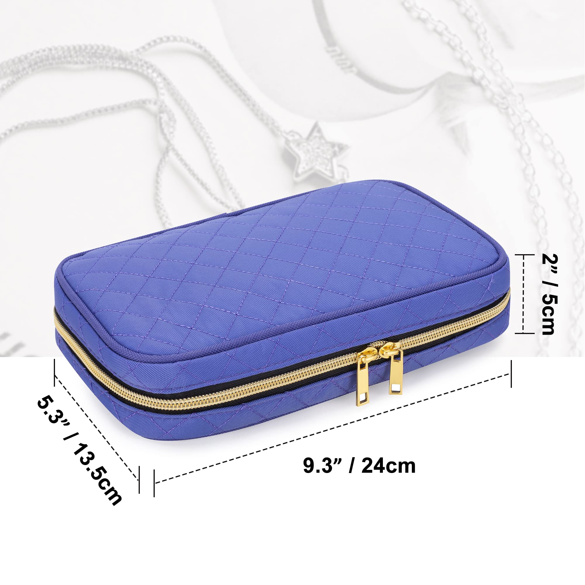 Teamoy Joyero Organizador, Estuche De Viaje Para Joyas