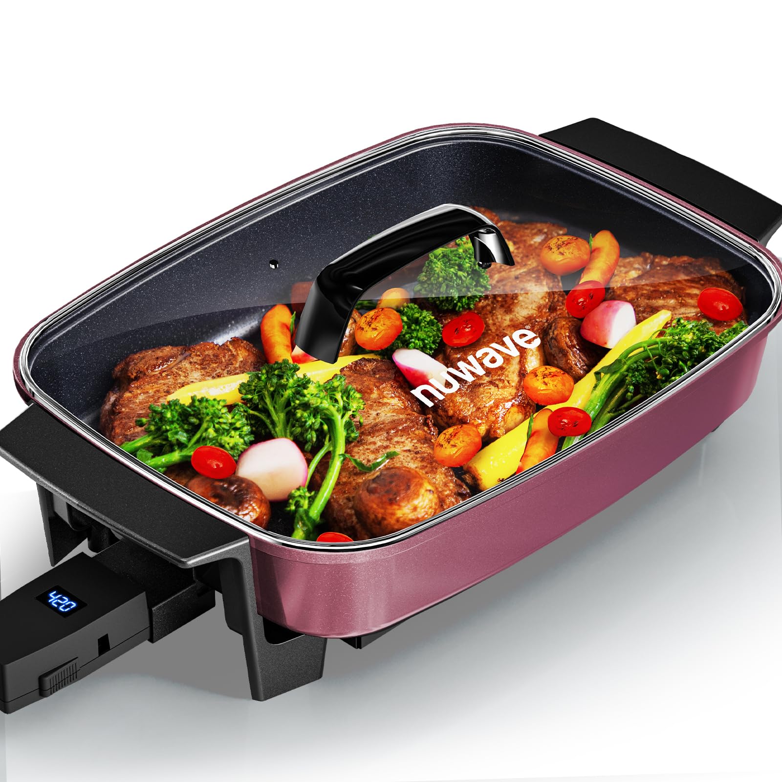 ELECTRIC 　美品　KLEVELAND Amazon.com: Nuwave Medley XL Digital Electric Skillet, Family Size