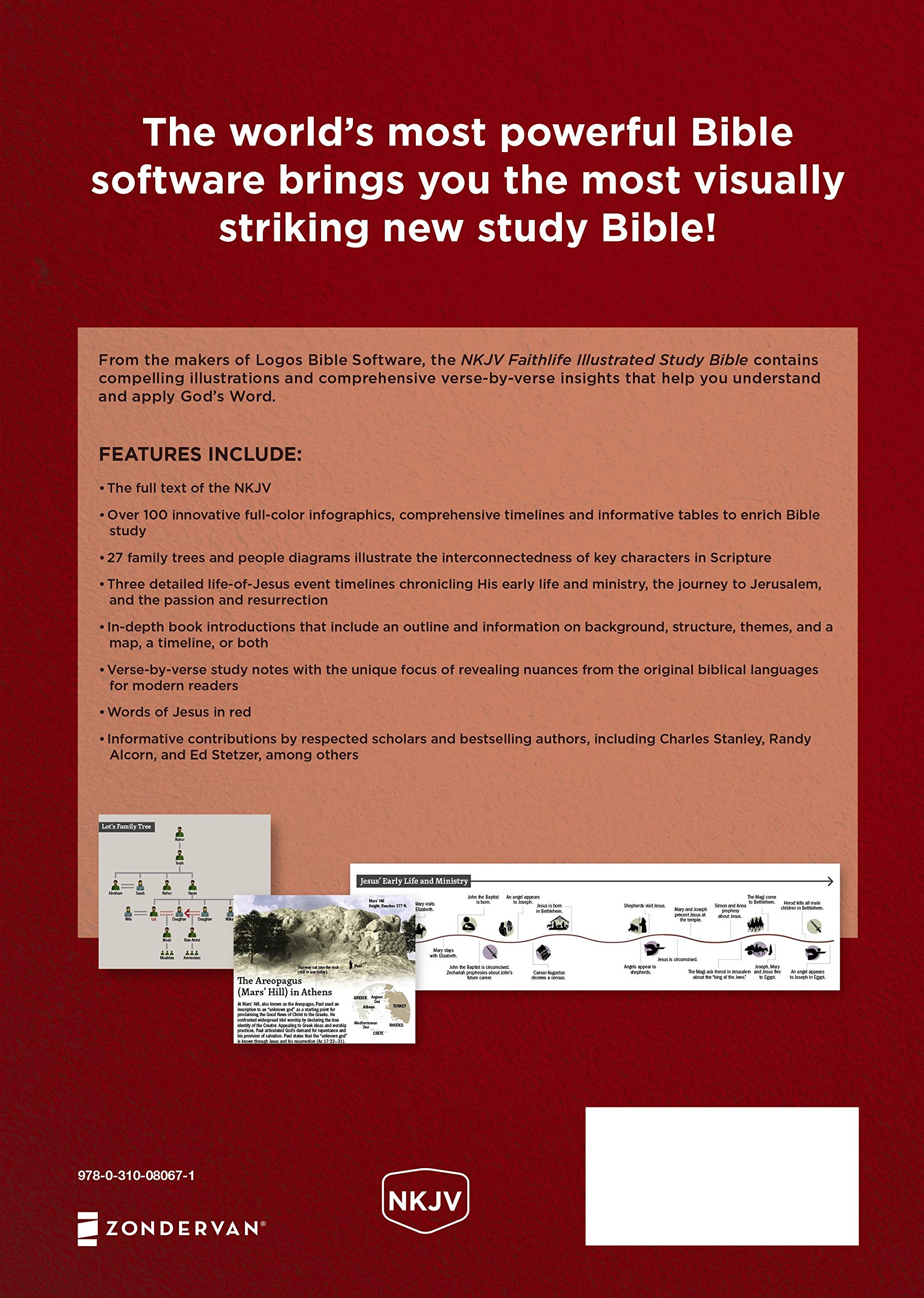 NIV Faithlife Illustrated Study Bible: New King James Version, Biblical Insights You Can See: Red Letter Edition