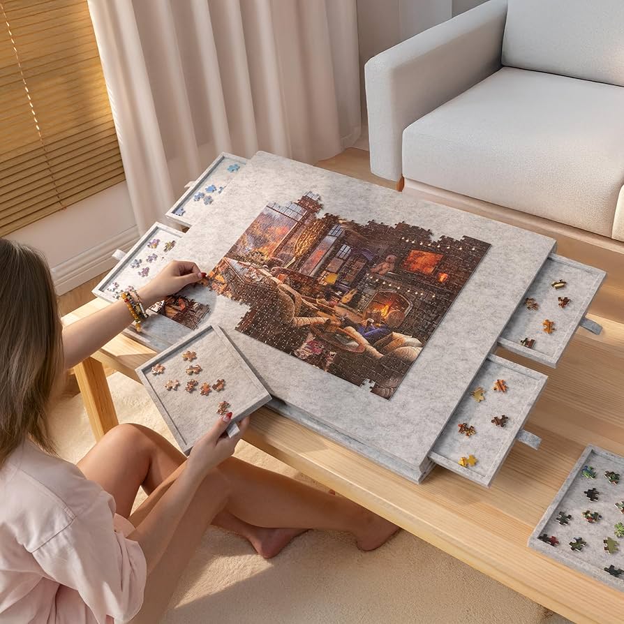 Amazon.com: Lavievert Tilting Puzzle Board with 2-in-1