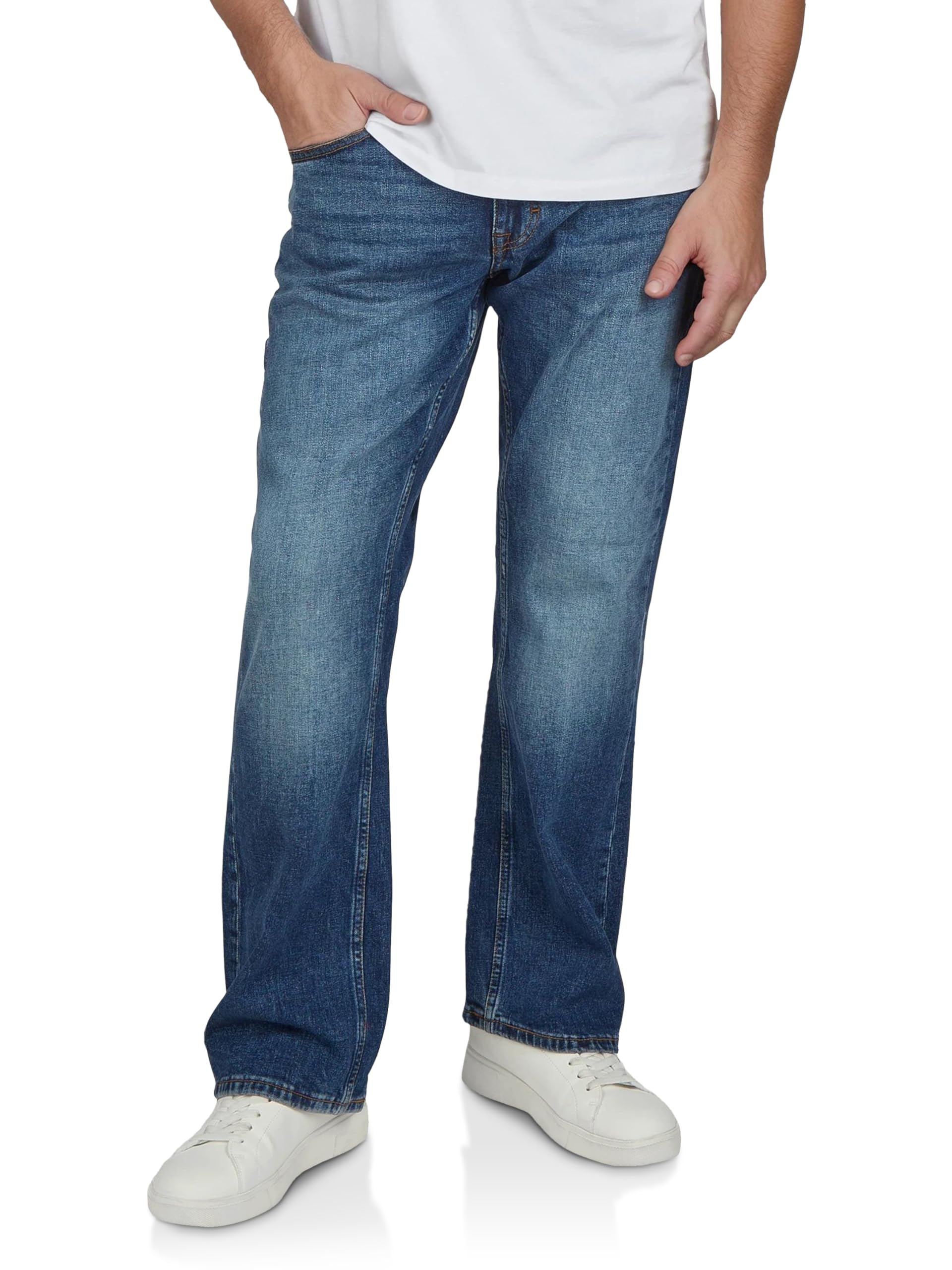 MUSTANG Jeans Herren Stretch Oregon Bootcut Jeanshose Hose Denim, Größe:W 30 L 30, Farbe:Medium Blue (702)