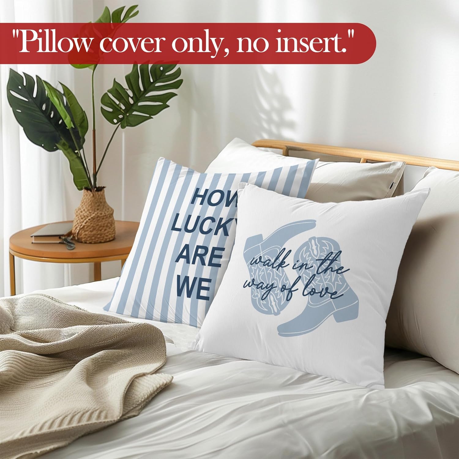 Christian Western Cowgirl Throw Pillow Covers, Cowgirl Room Decor, Inspirational Bible Verse Decorative Pillowcases Cushion Cases for Girls Bedroom Dorm Decor, 18x18 Pillow Covers Set of 2 - Image 5