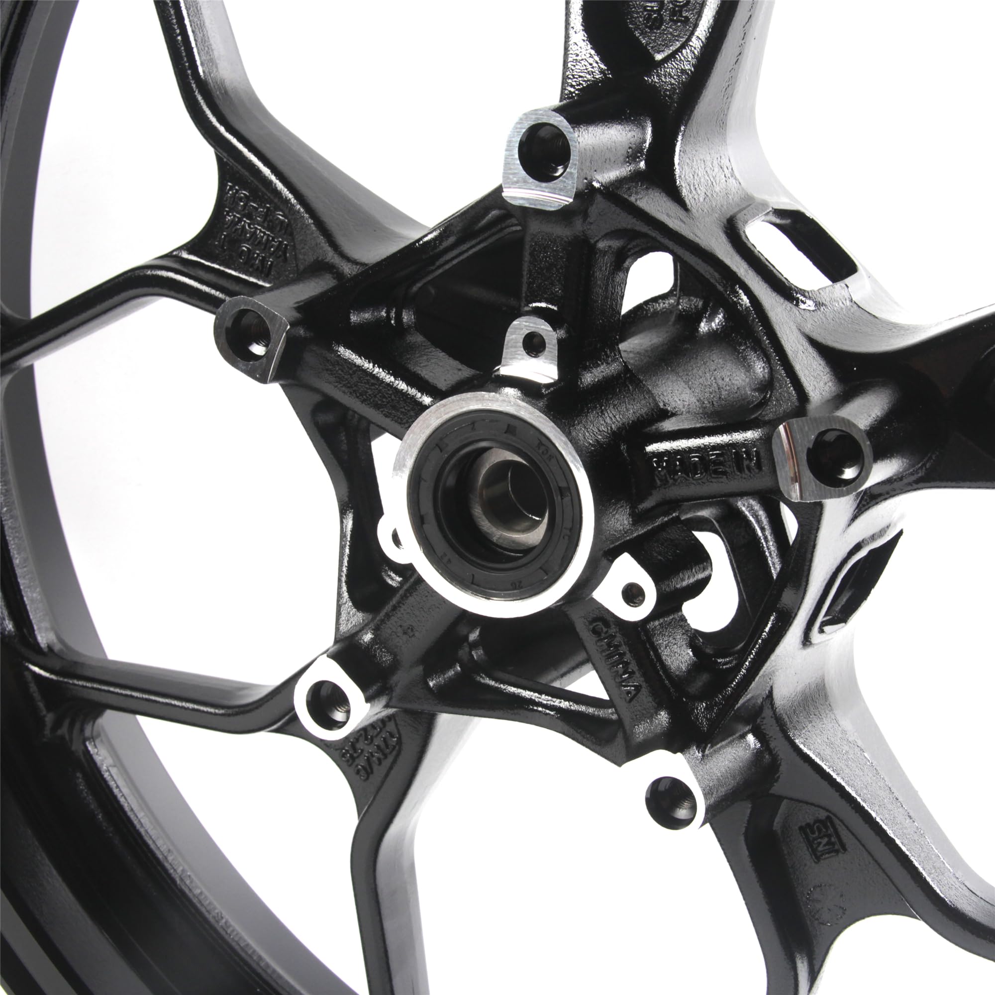 Amazon | 光沢ブラックフロントホイールリムヤマハ YZFR3 YZF-R3