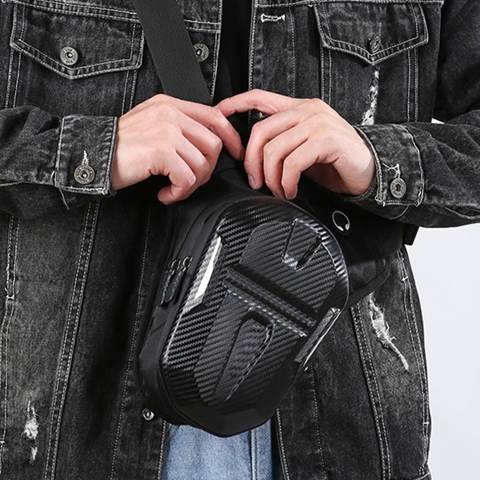 Sacoche De Jambe Moto, Sacs De Ceinture pour Homme Et Femme, Imperméable Sac À Bandoulière, Multifonctionnel Sacoche De Cuisse Motos, pour Moto, Cyclisme, Randonnée, Pêche