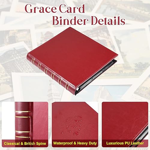 Miniatura 9 de WOT I Carpeta para tarjetas coleccionables, 900 bolsillos con cubierta de tela de poliéster y cremallera, bolsillos de doble cara, funda para