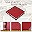 WOT I Deluxe Trading Card Binder, 450 Pockets Collectible Card Binder Sleeves, Refillable Leather 3 Ring Binder with Side-load Pocket Card Pages for Holding Cherished Cards - Red