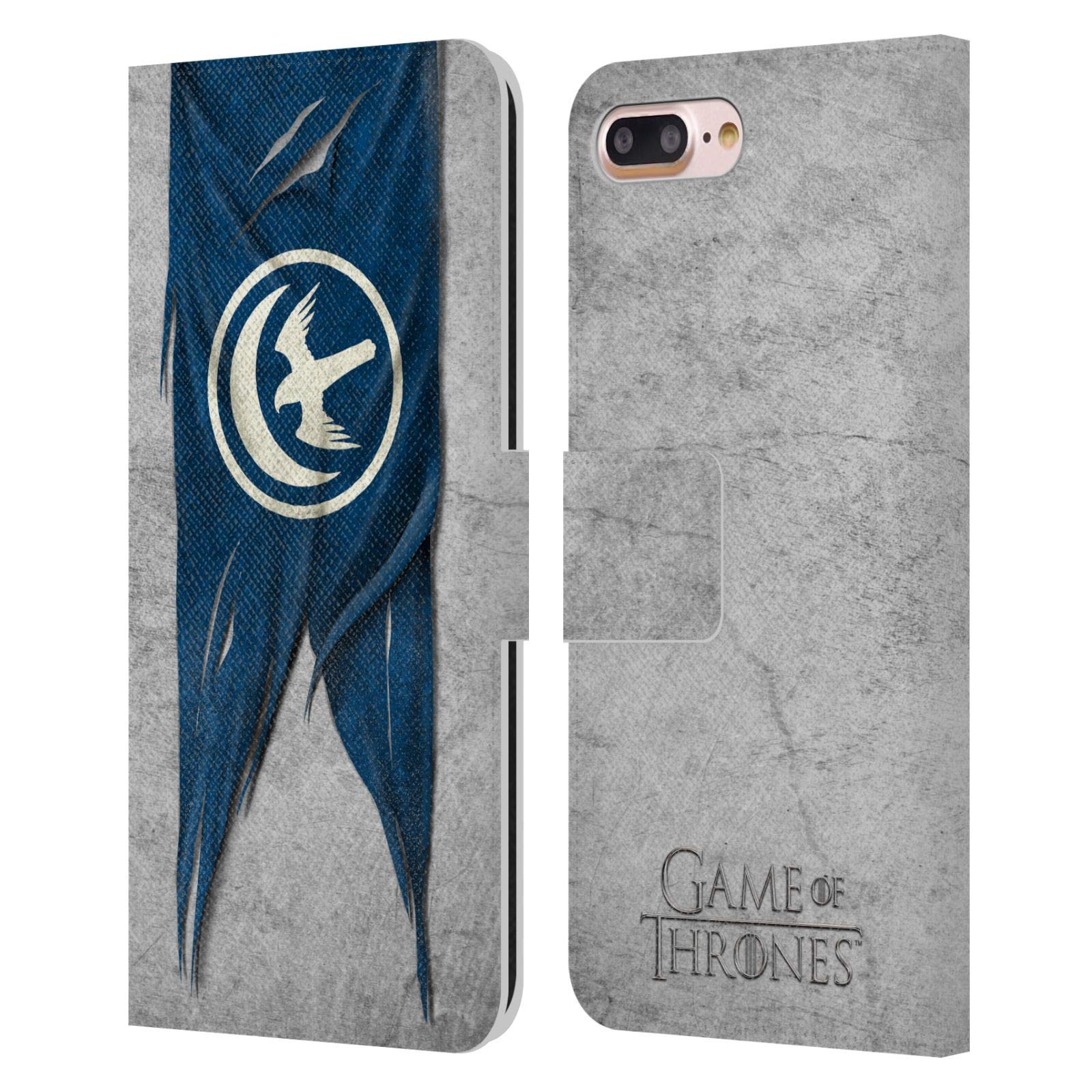 Head Case Designs Officially Licensed HBO Game of Thrones Arryn Sigil Flags Leather Book Wallet Case Cover Compatible with Apple iPhone 7 Plus/iPhone 8 Plus