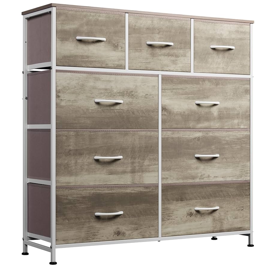 Drawer - 美品 DRAWER FALL ウールタートルネックカットソー WLIVE Minimalist Tall 11-Drawer Storage Fabric Dresser