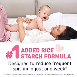 Enfamil A.R. Baby Formula, Added Rice Starch Formula to Reduce Reflux & Spit-Up, DHA for Brain Development, Probiotics to Support Digestive & Immune Health, Baby Milk, 19.5 Oz Tub, 4 Count